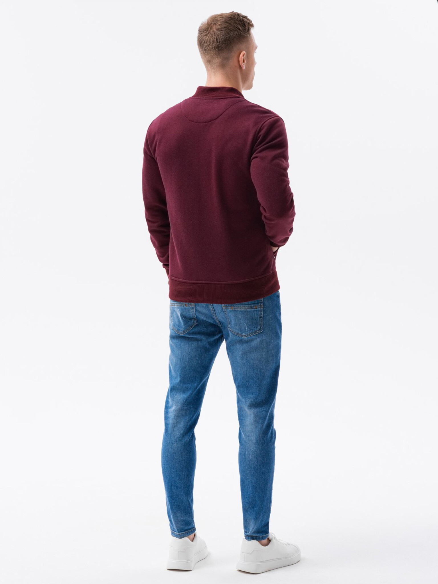 Ombre Clothing B1077 Sweatshirt Cherven - Pepit.bg