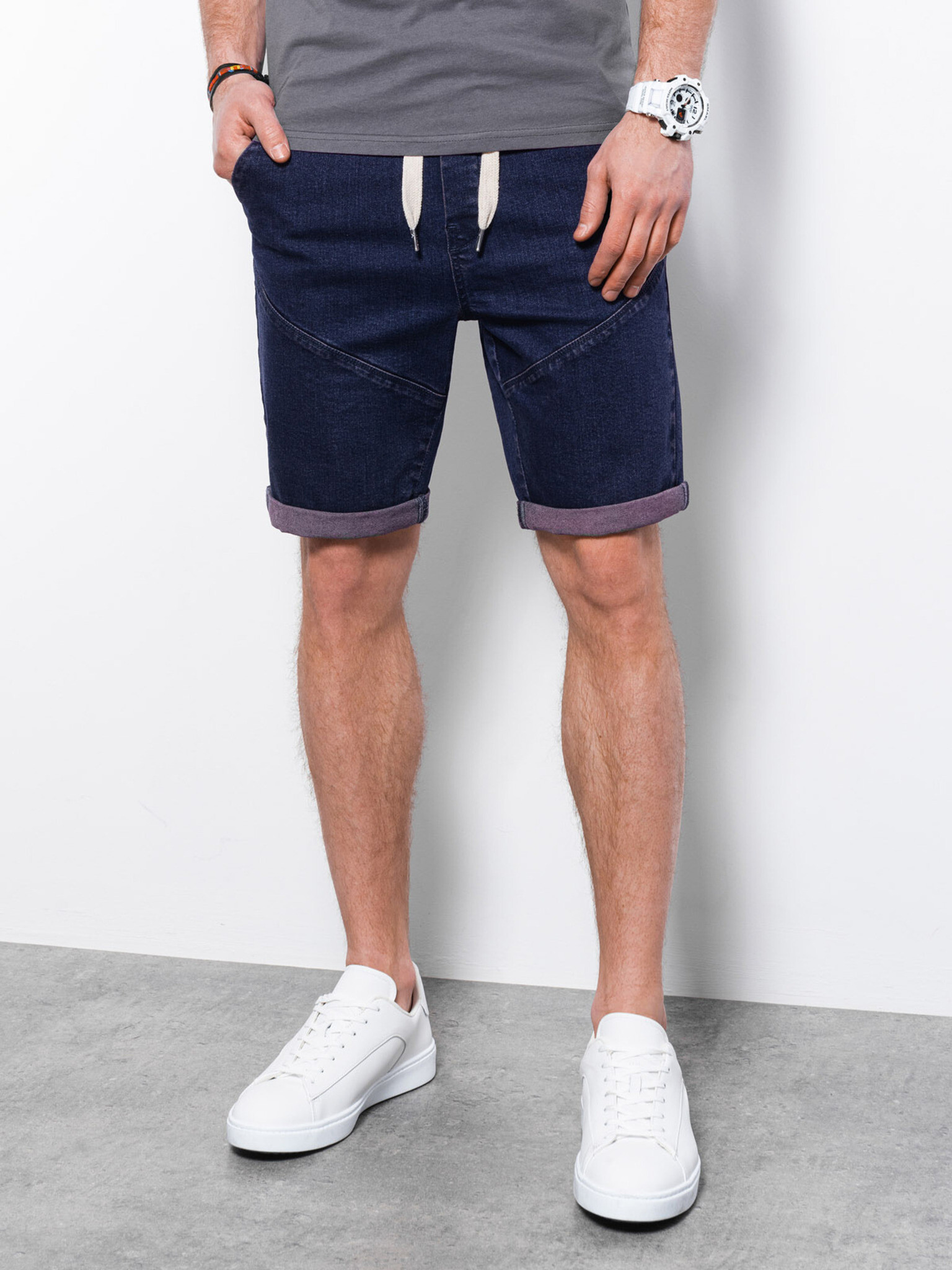 Ombre Clothing Къси панталони Lilav - Pepit.bg