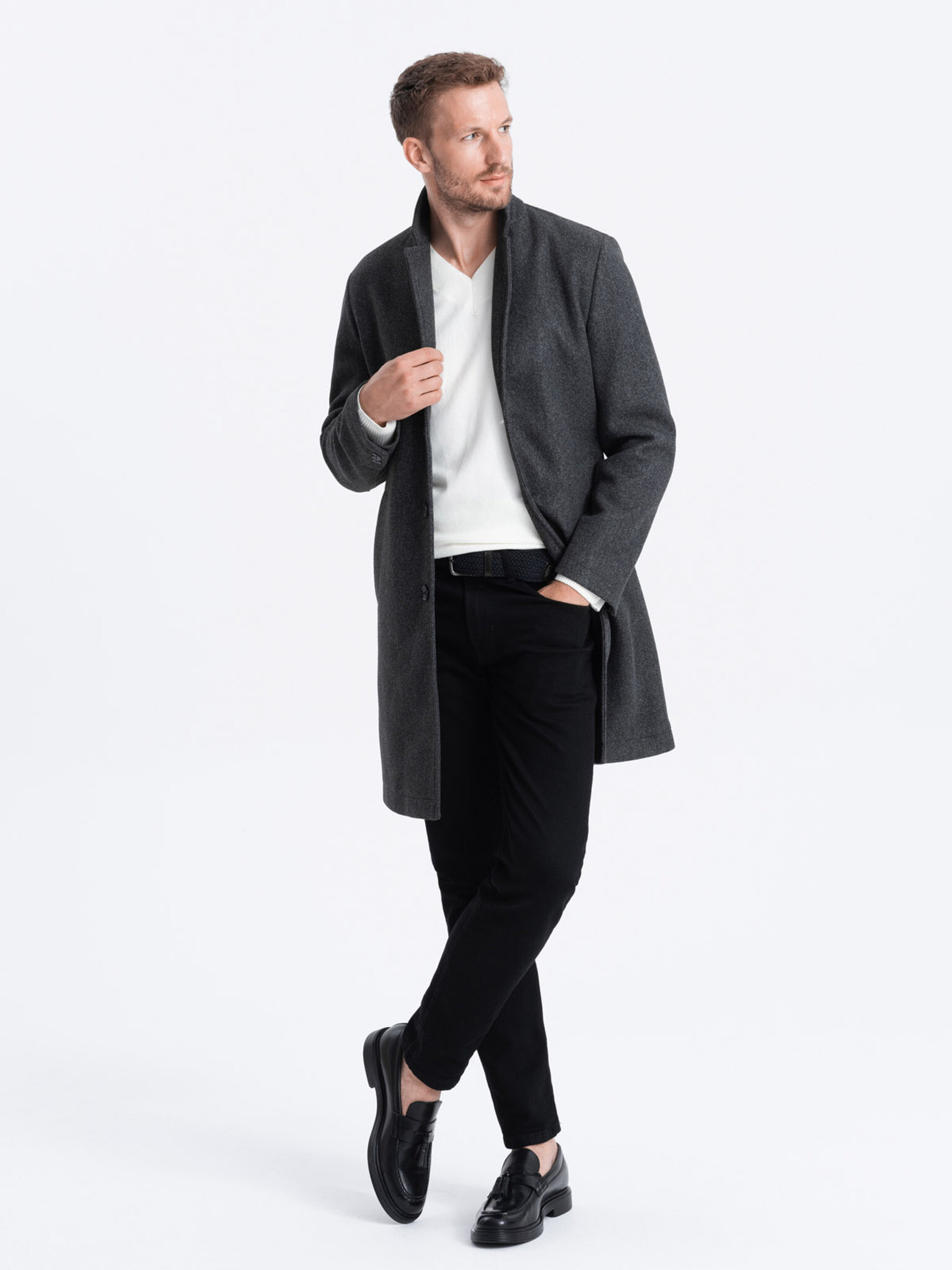 Ombre Clothing Палто Siv - Pepit.bg