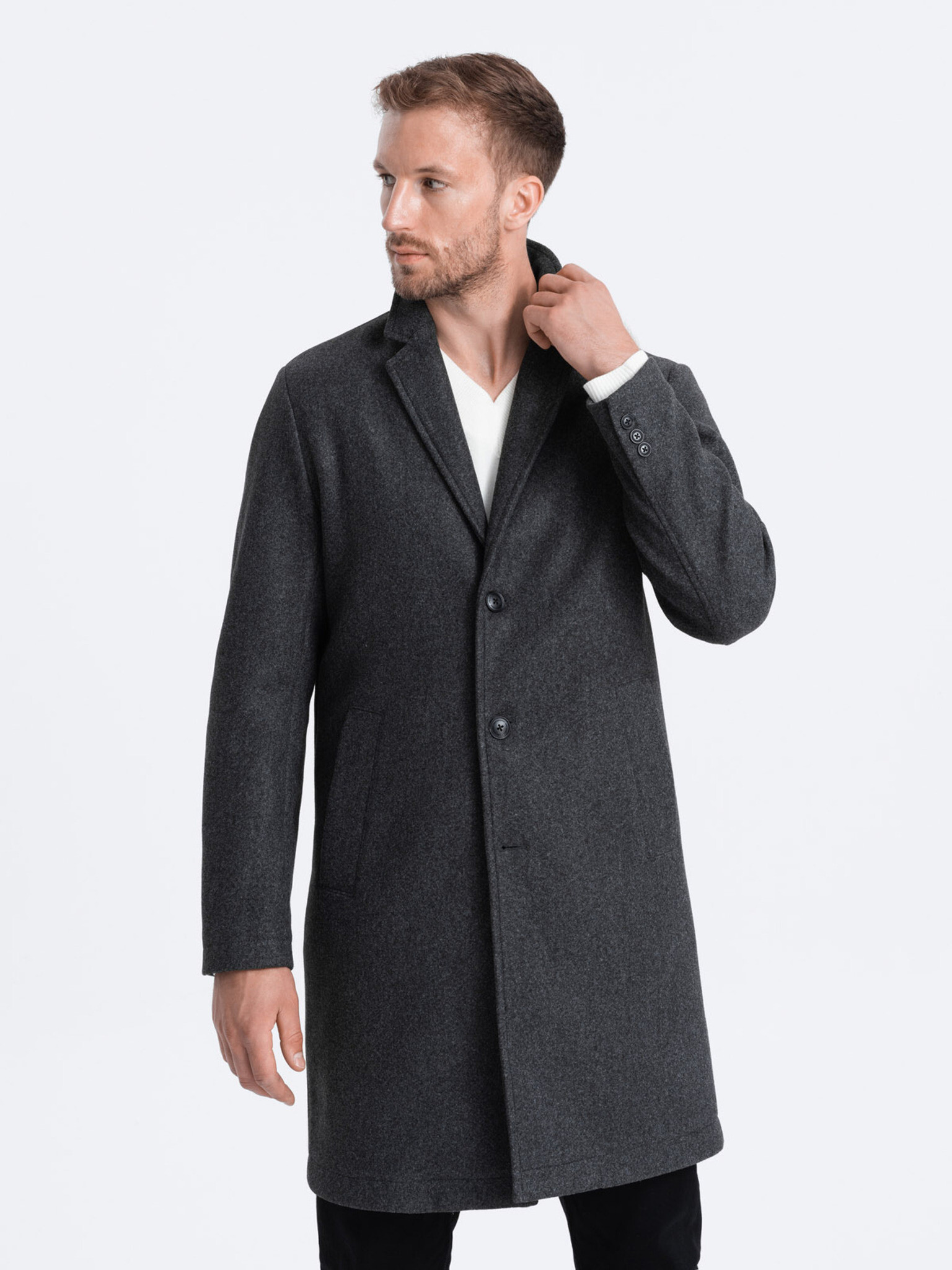 Ombre Clothing Палто Siv - Pepit.bg