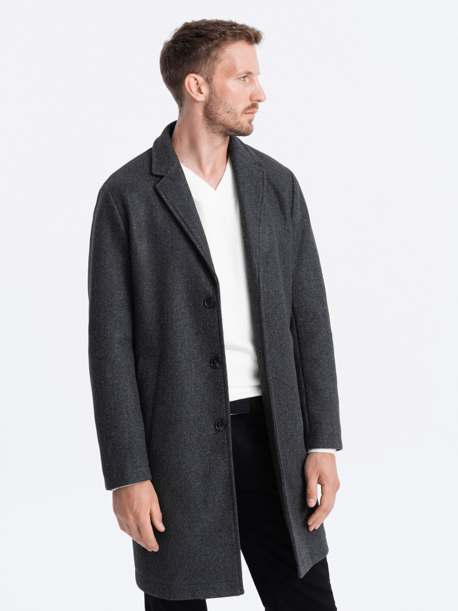 Ombre Clothing Палто Siv - Pepit.bg