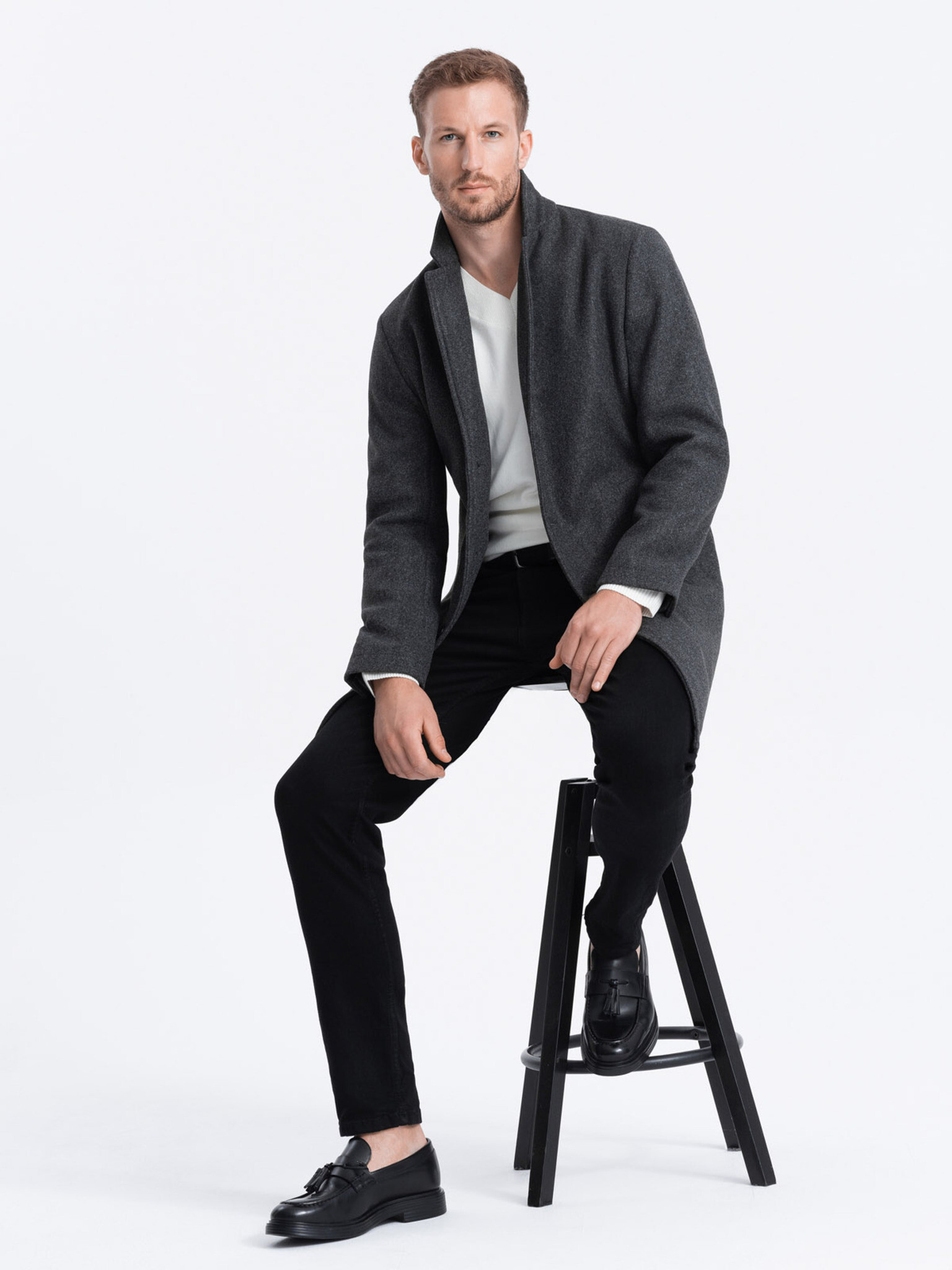 Ombre Clothing Палто Siv - Pepit.bg