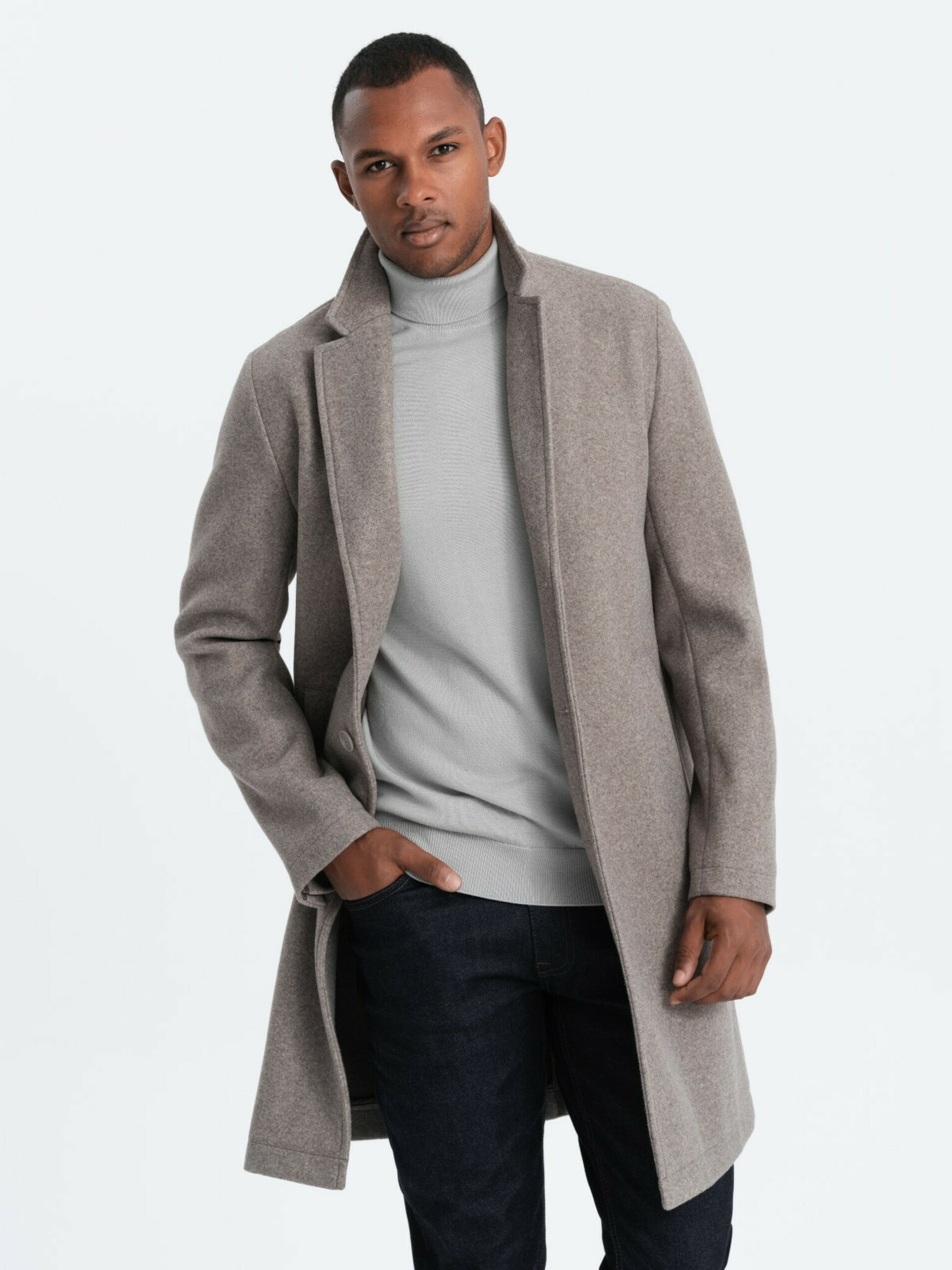 Ombre Clothing Палто Siv - Pepit.bg