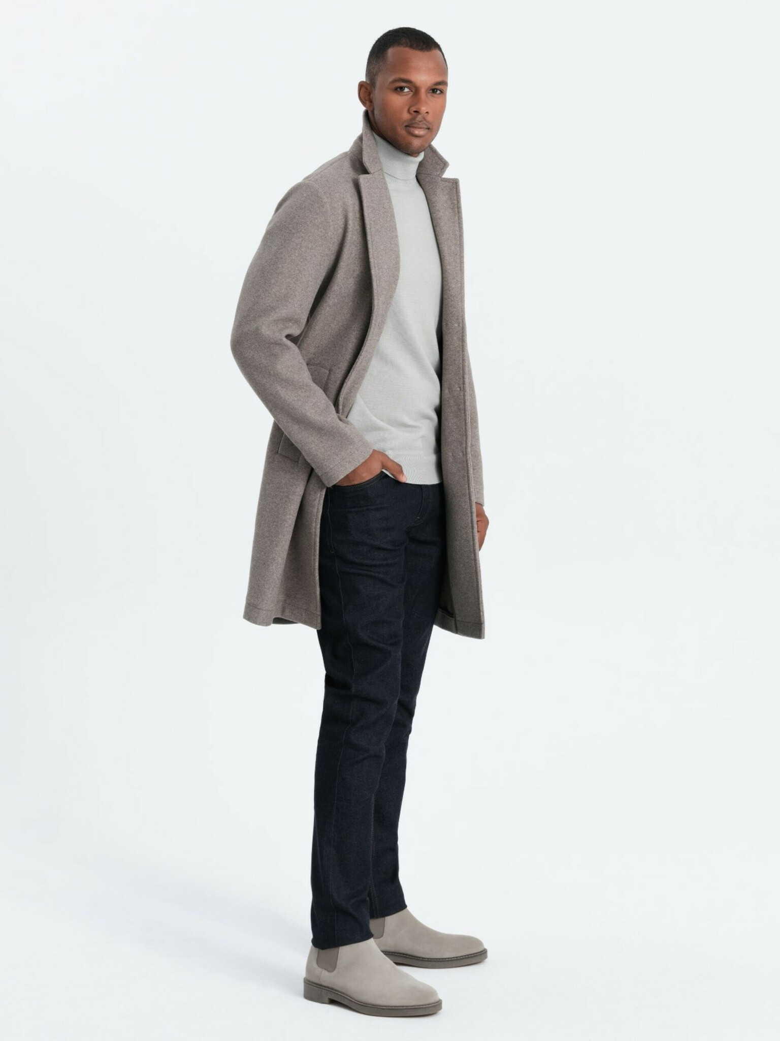 Ombre Clothing Палто Siv - Pepit.bg