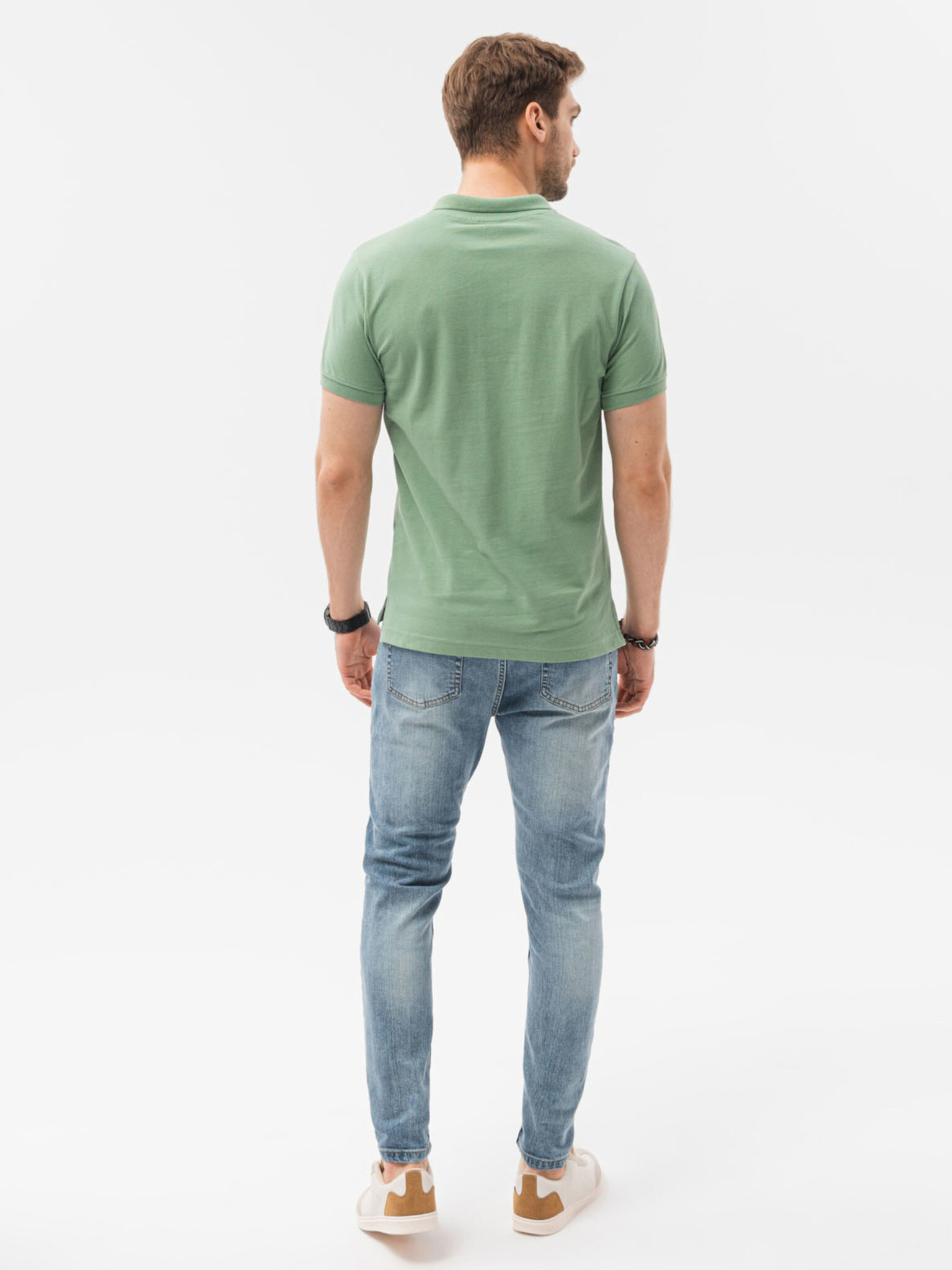 Ombre Clothing Поло тениска Zelen - Pepit.bg