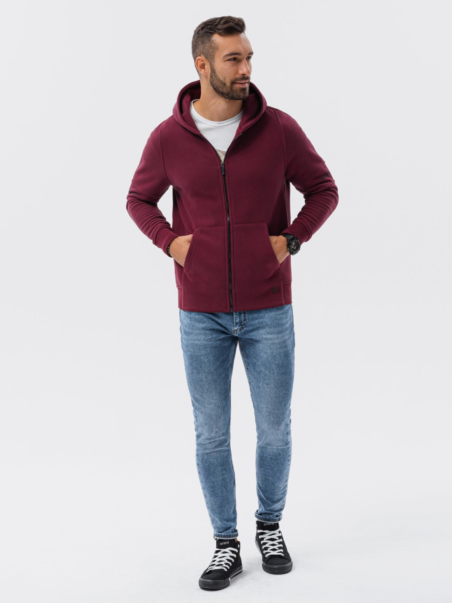 Ombre Clothing Sweatshirt Cherven - Pepit.bg
