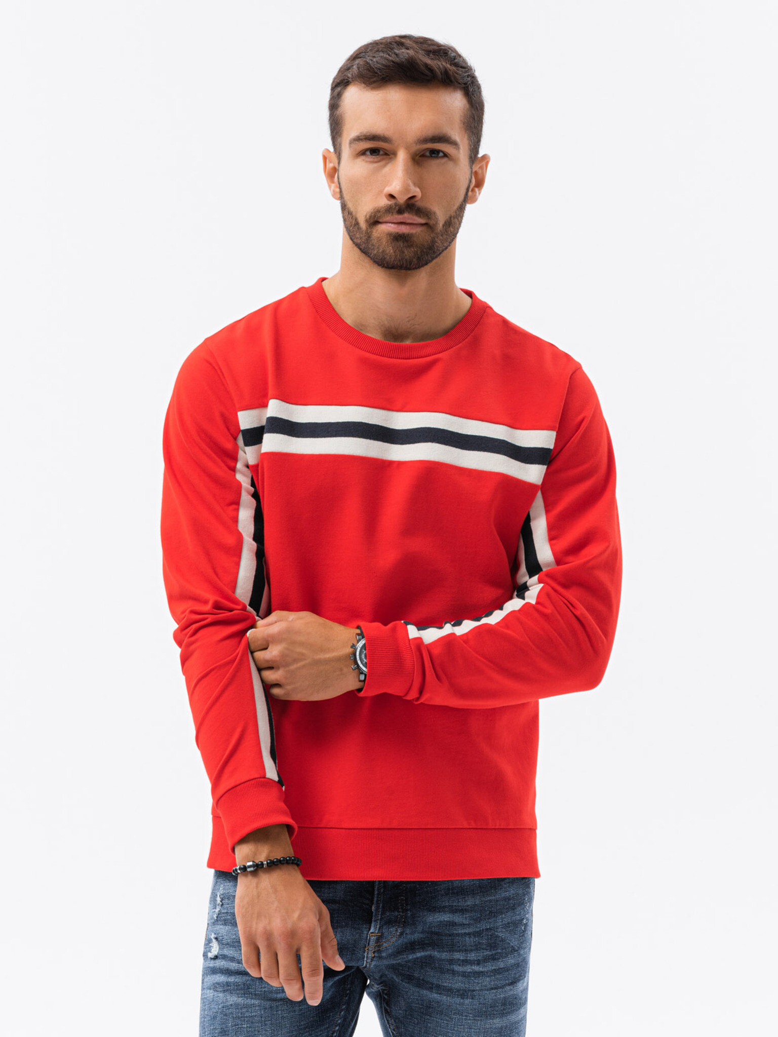 Ombre Clothing Sweatshirt Cherven - Pepit.bg