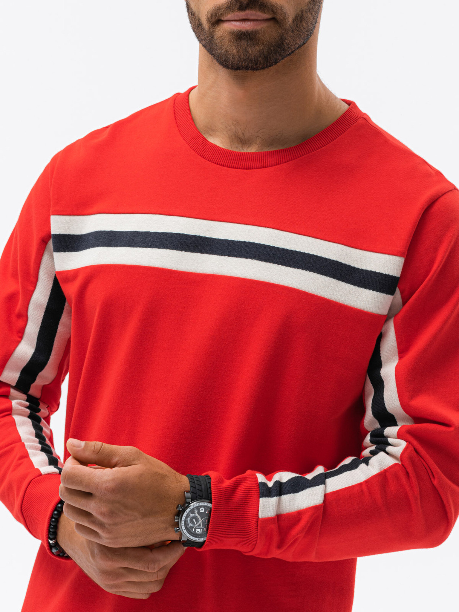 Ombre Clothing Sweatshirt Cherven - Pepit.bg