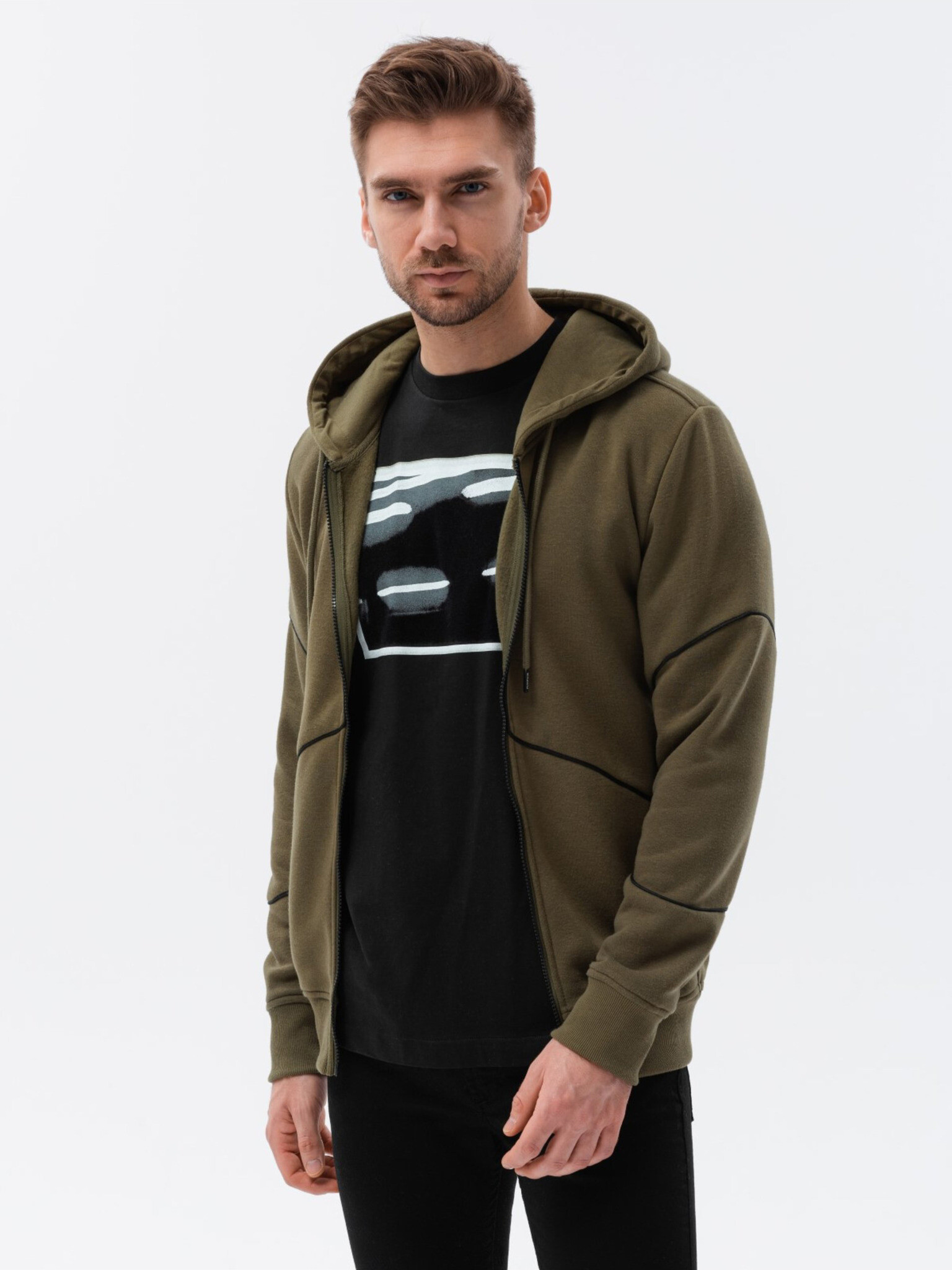 Ombre Clothing Sweatshirt Zelen - Pepit.bg