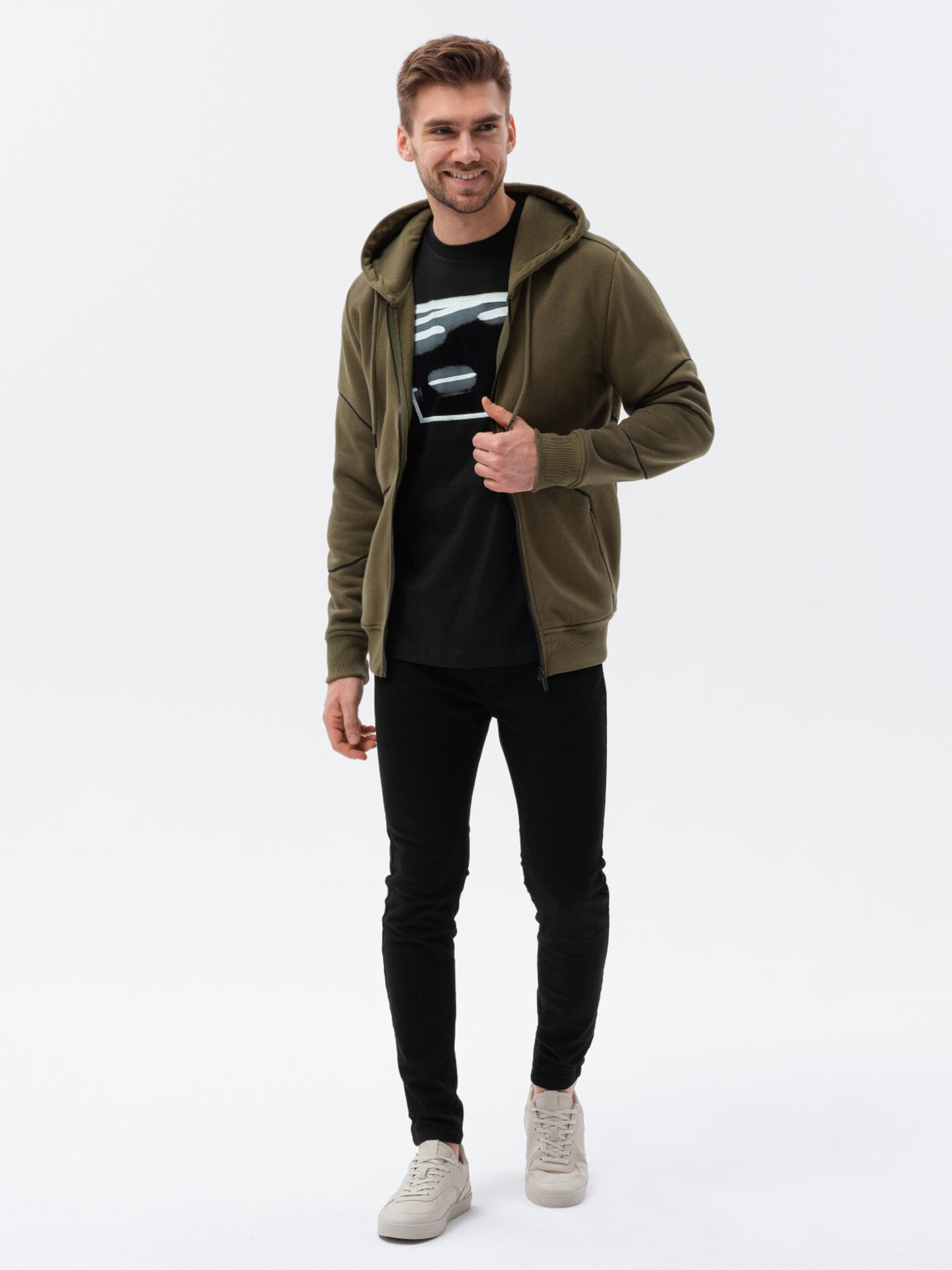 Ombre Clothing Sweatshirt Zelen - Pepit.bg