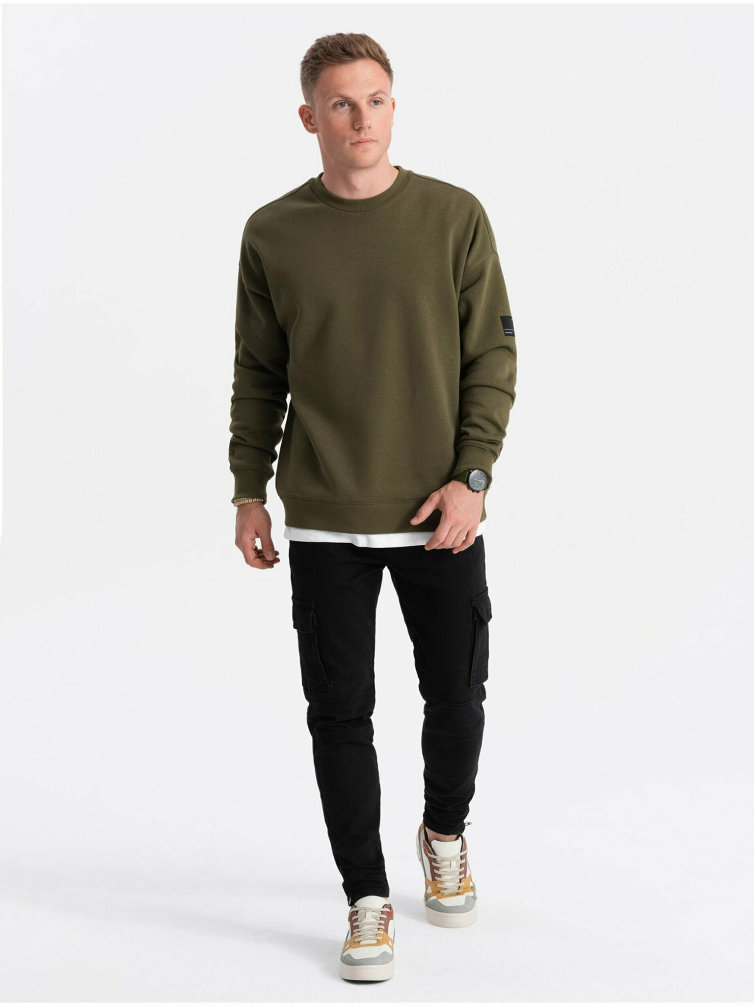 Ombre Clothing Sweatshirt Zelen - Pepit.bg