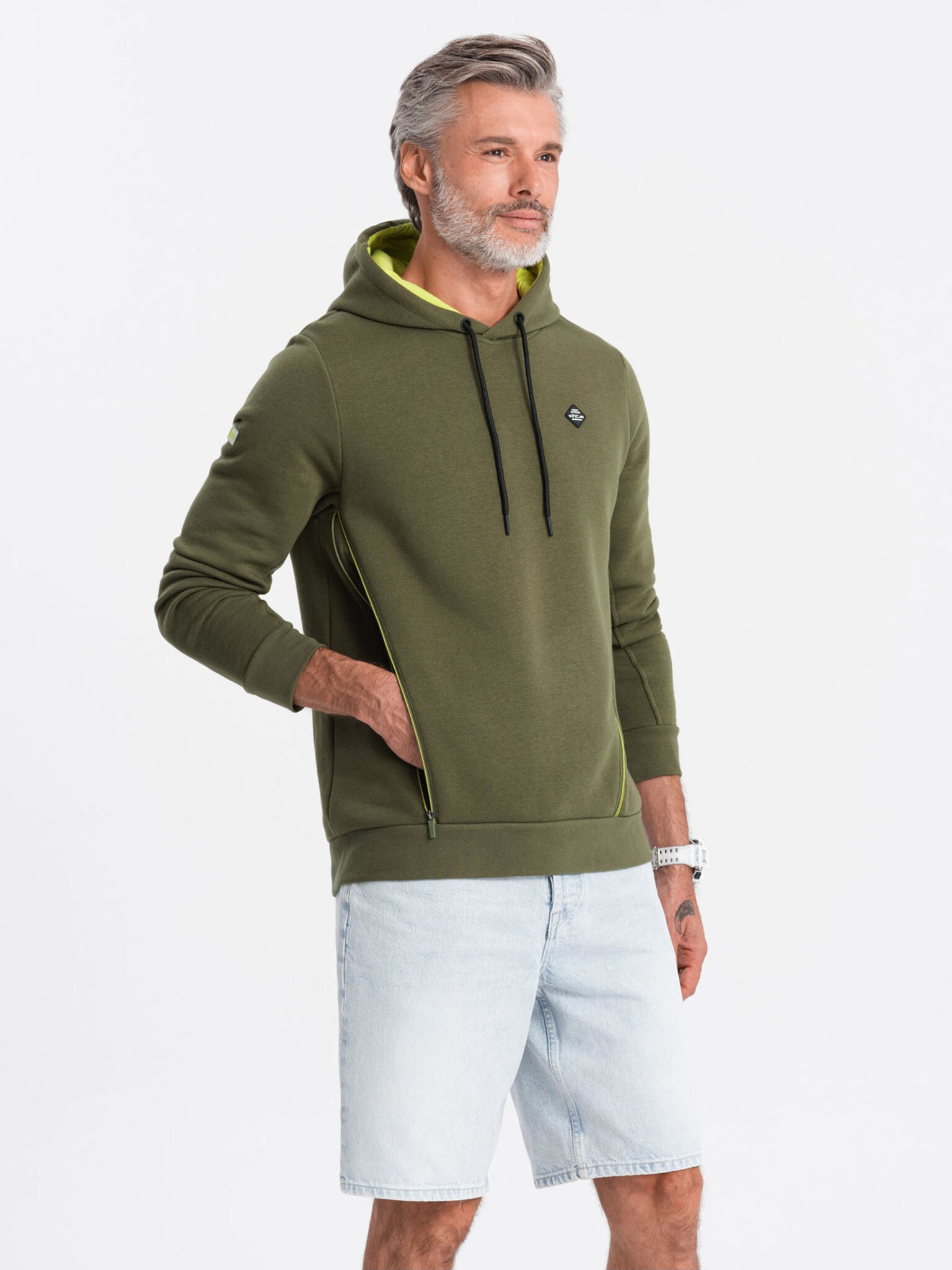 Ombre Clothing Sweatshirt Zelen - Pepit.bg