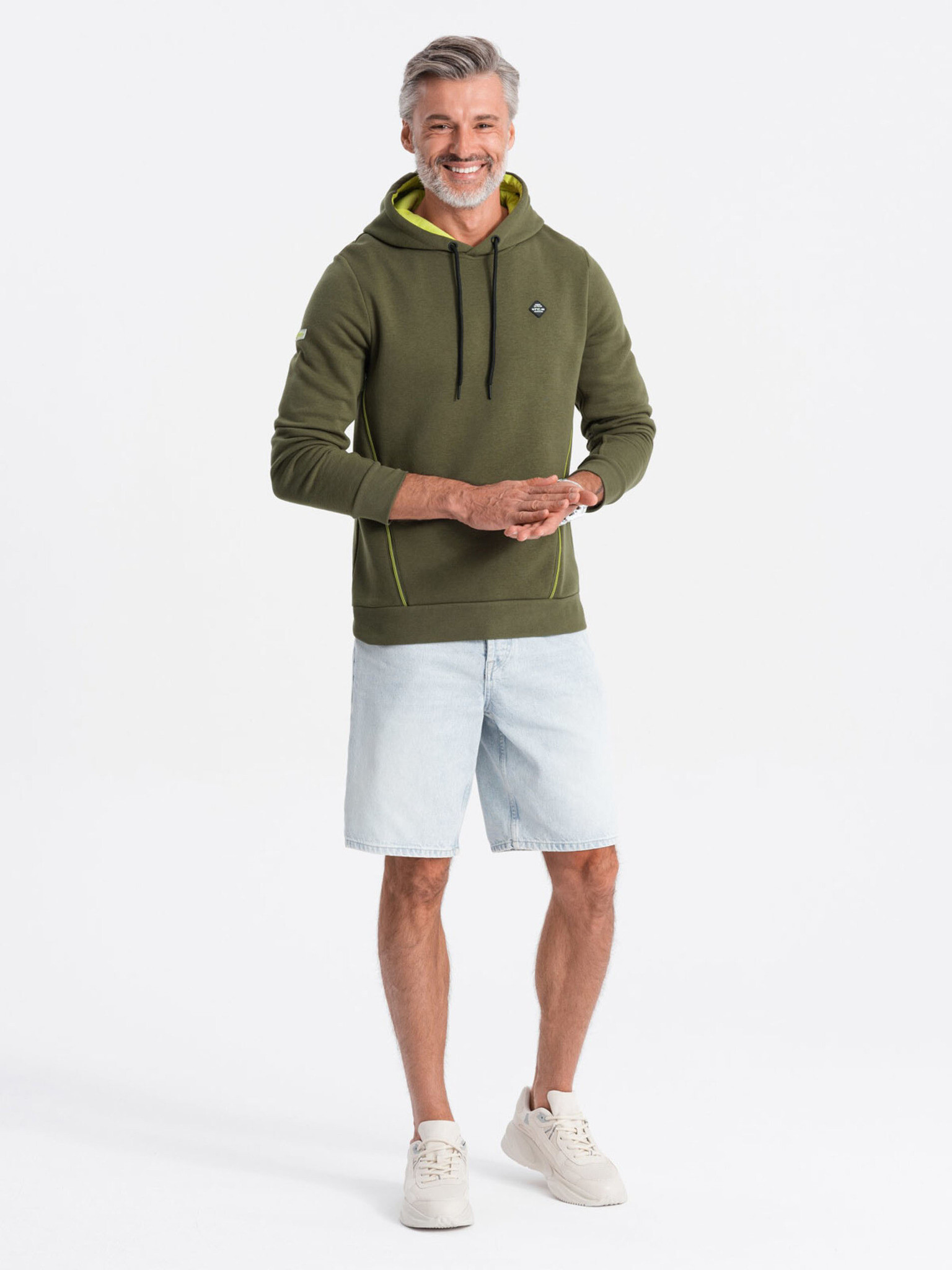 Ombre Clothing Sweatshirt Zelen - Pepit.bg
