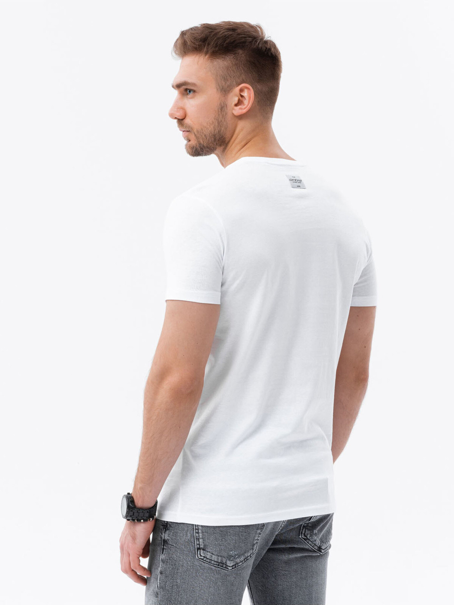 Ombre Clothing T-shirt Byal - Pepit.bg