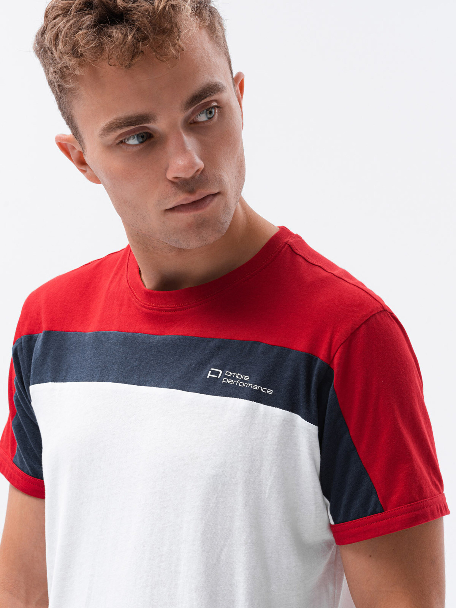Ombre Clothing T-shirt Byal - Pepit.bg