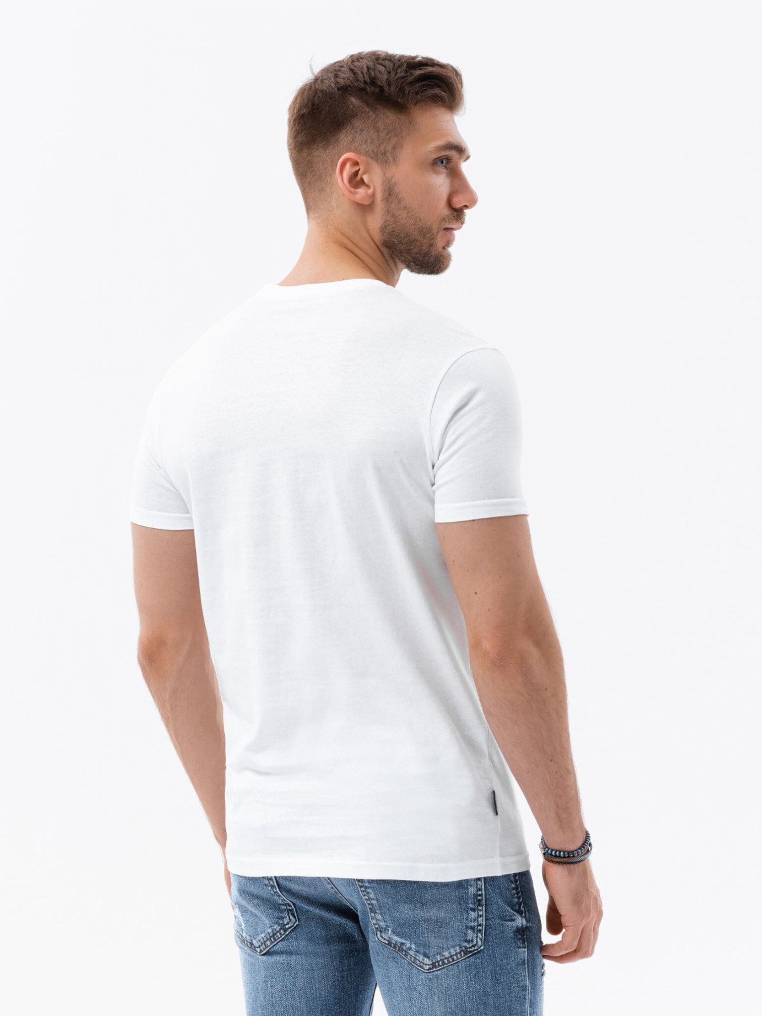 Ombre Clothing T-shirt Byal - Pepit.bg
