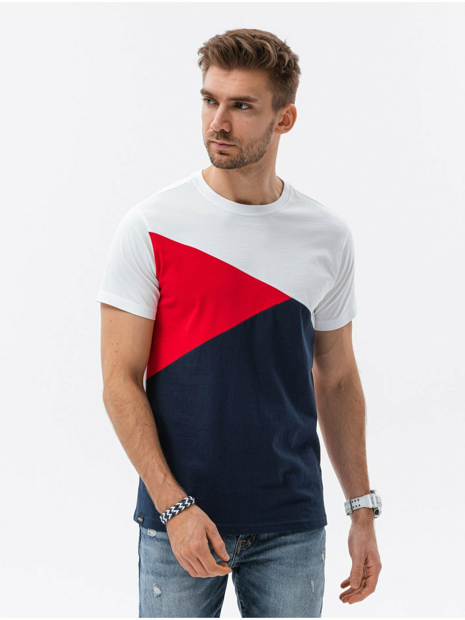 Ombre Clothing T-shirt Byal - Pepit.bg