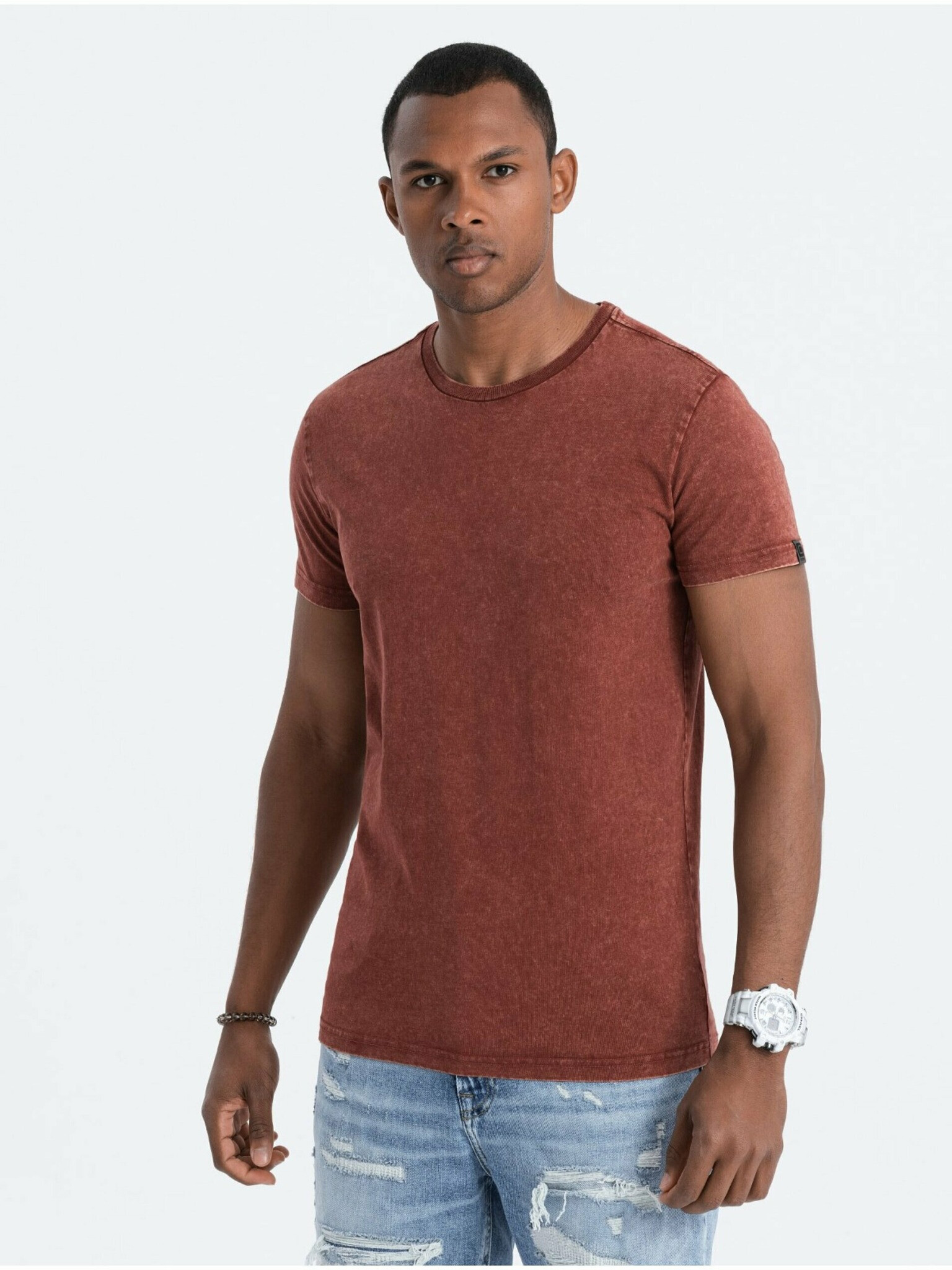 Ombre Clothing T-shirt Cherven - Pepit.bg