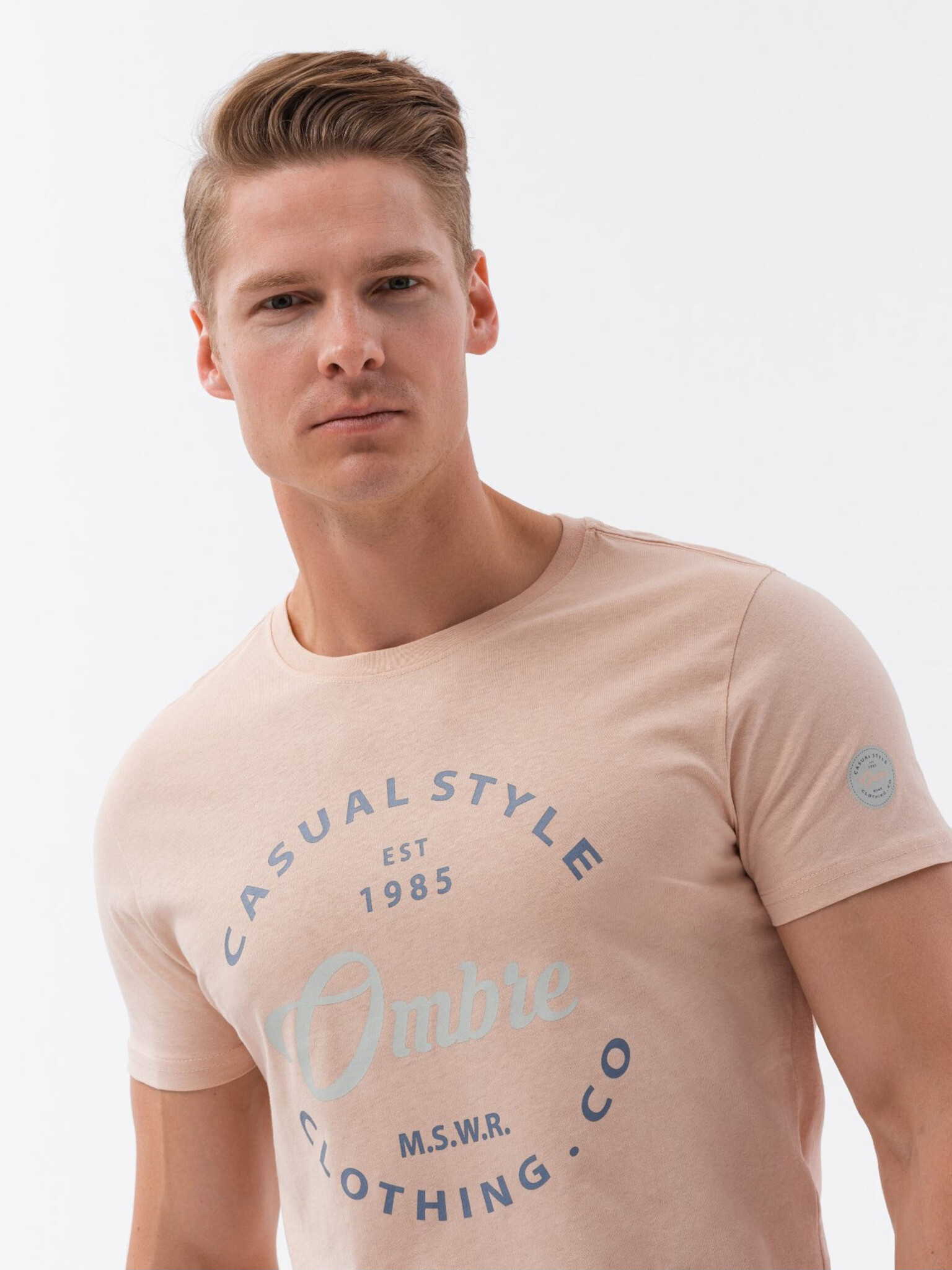 Ombre Clothing T-shirt Rozov - Pepit.bg