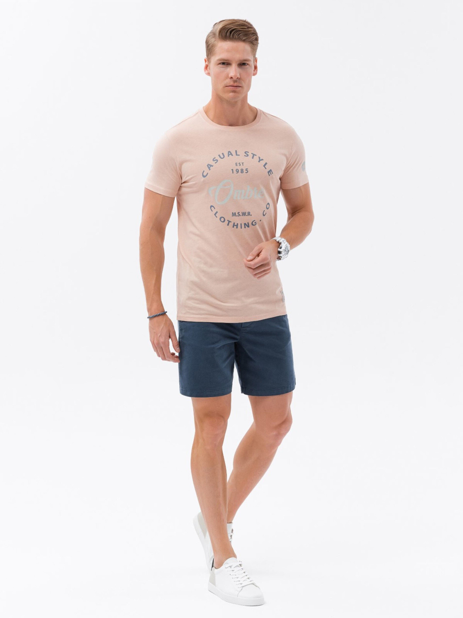 Ombre Clothing T-shirt Rozov - Pepit.bg