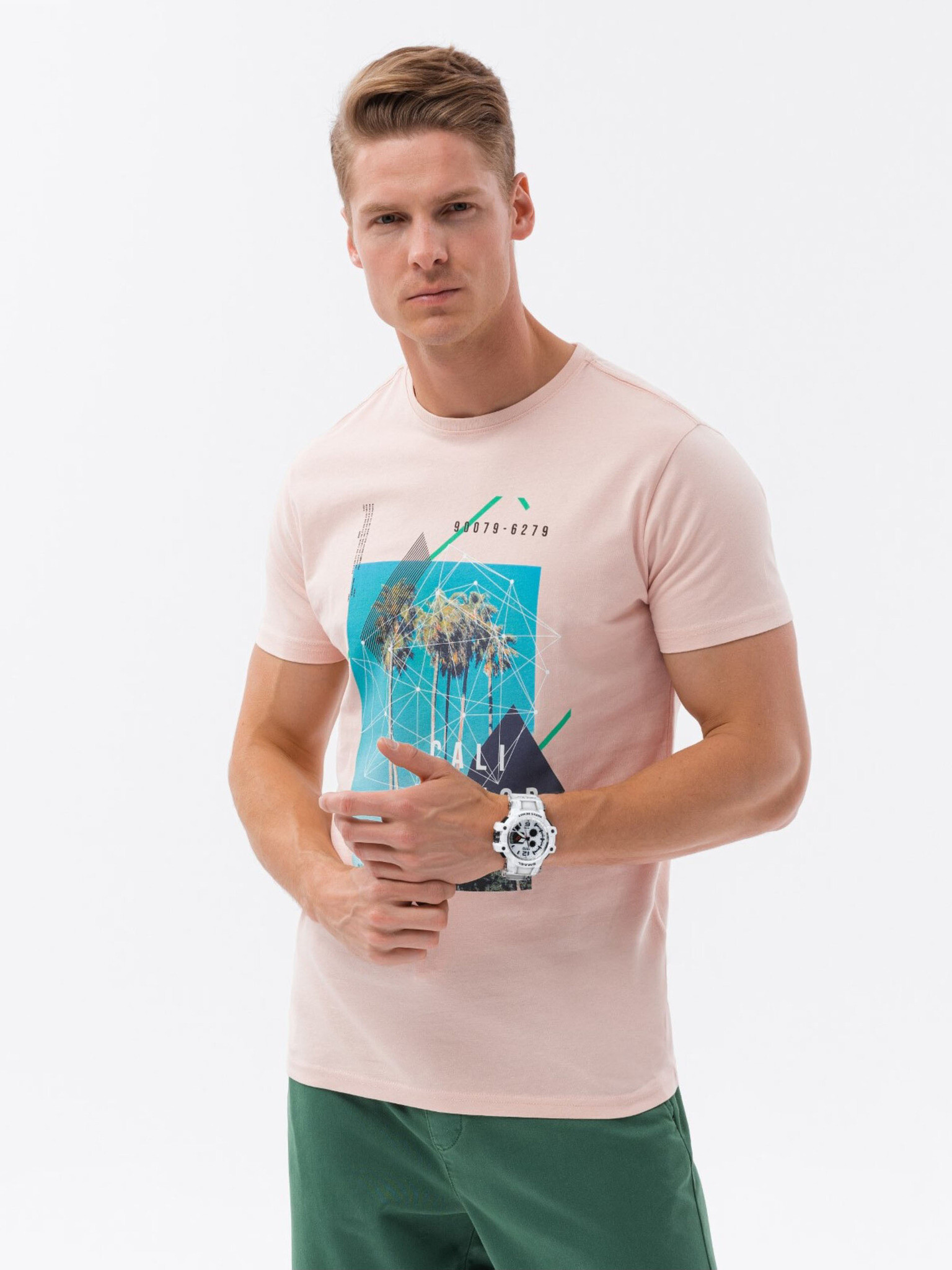 Ombre Clothing T-shirt Rozov - Pepit.bg
