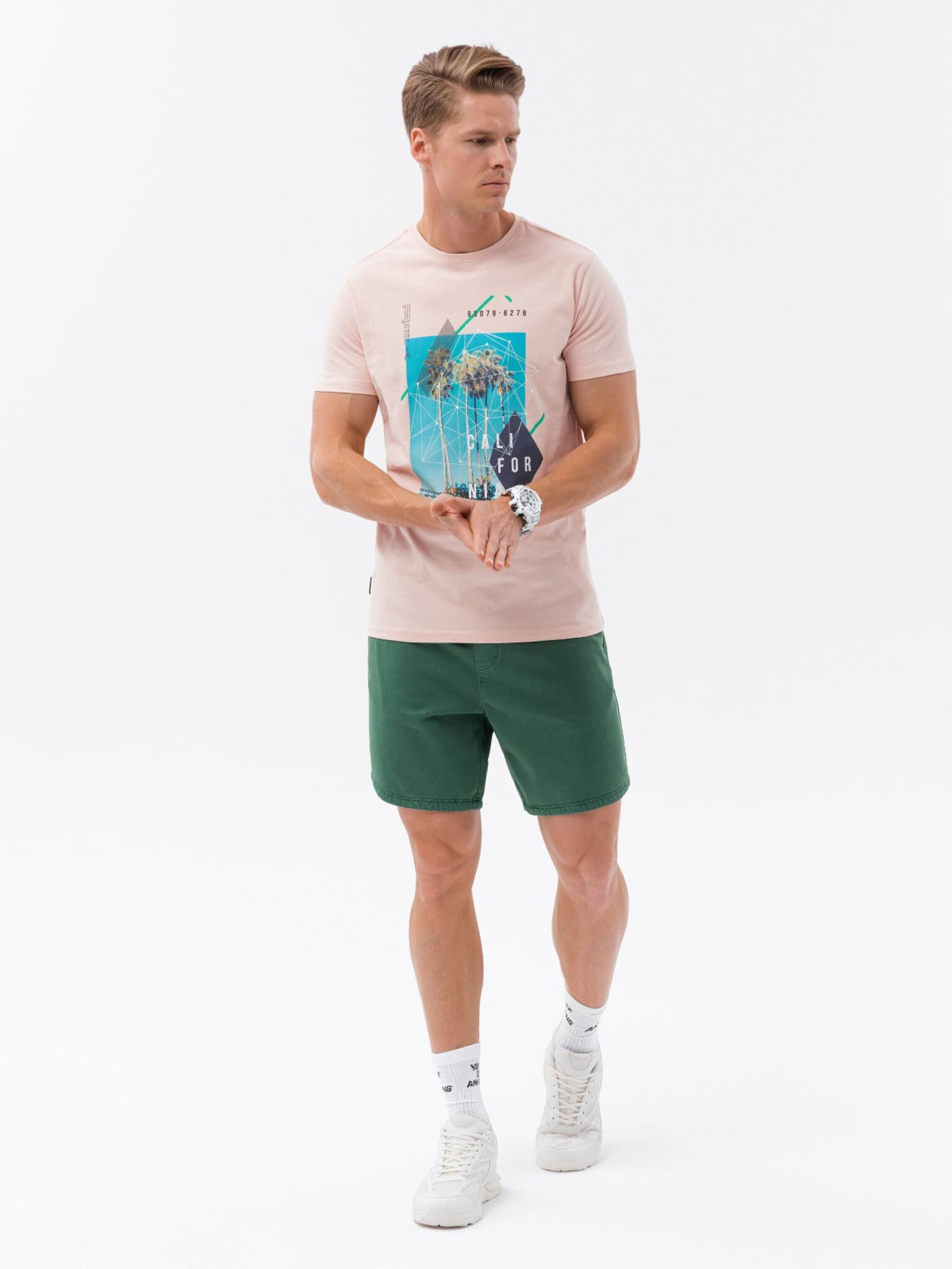 Ombre Clothing T-shirt Rozov - Pepit.bg