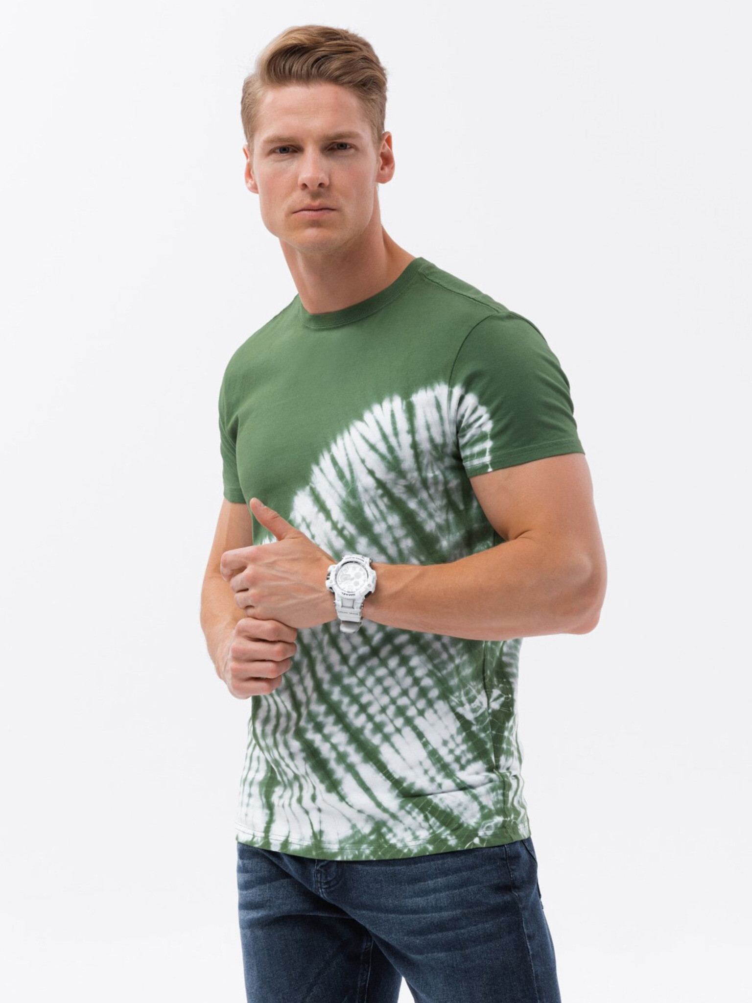 Ombre Clothing T-shirt Zelen - Pepit.bg