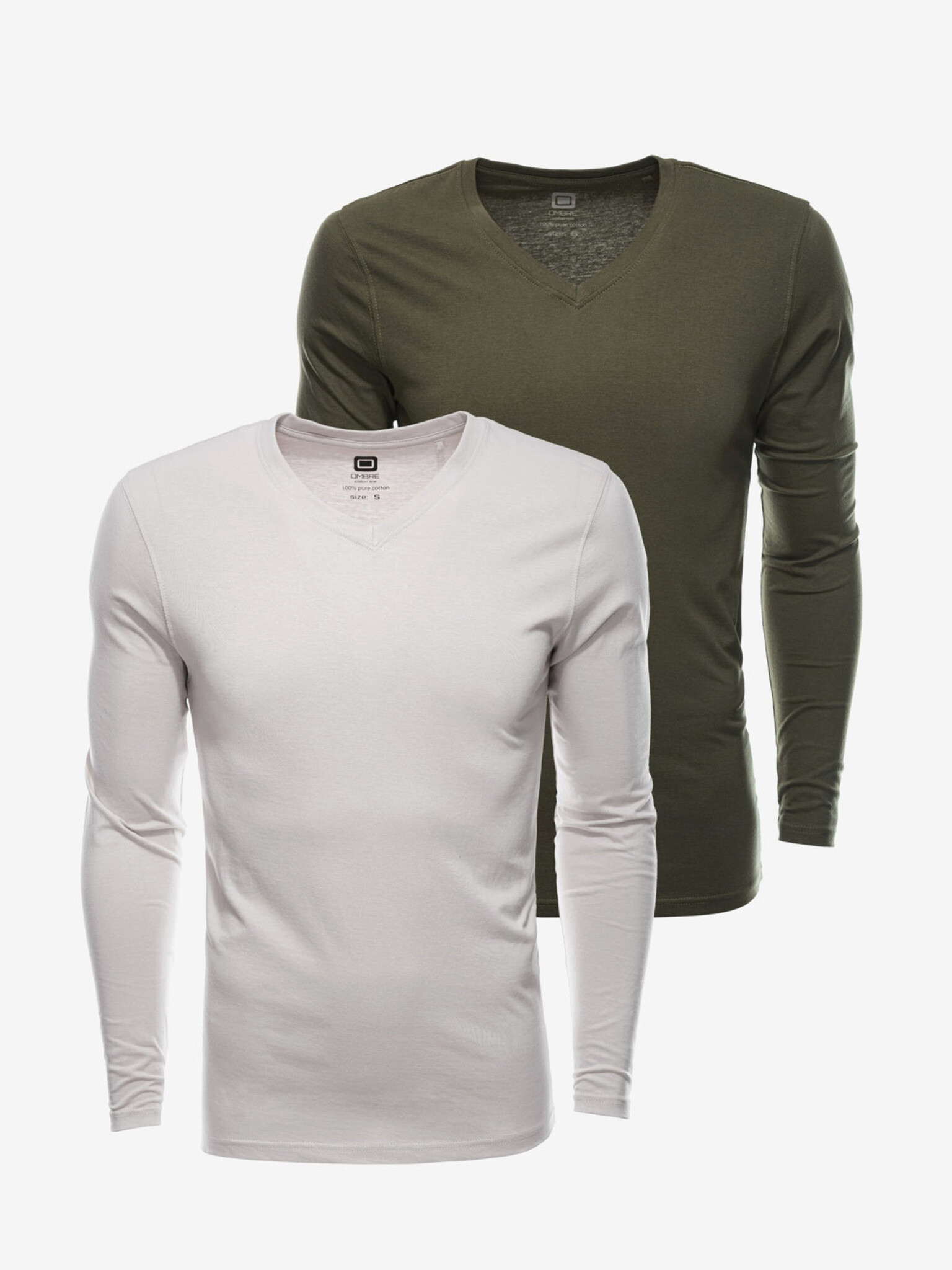 Ombre Clothing Тениска 2 бр Bezhov - Pepit.bg