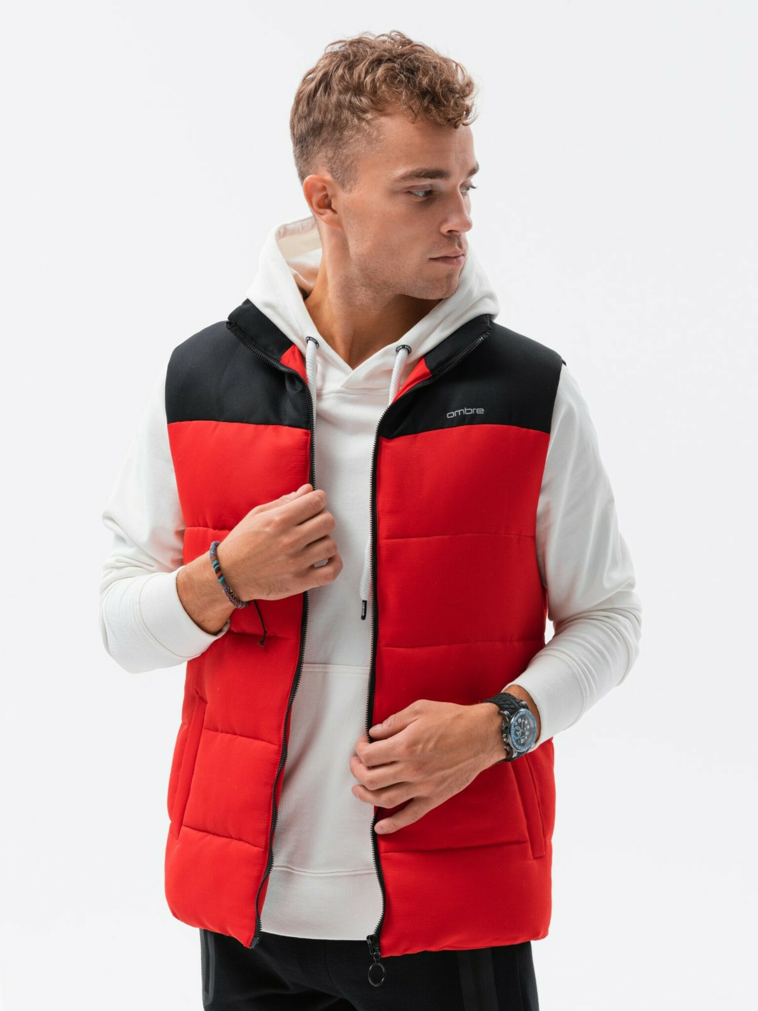 Ombre Clothing Жилетка Cherven - Pepit.bg