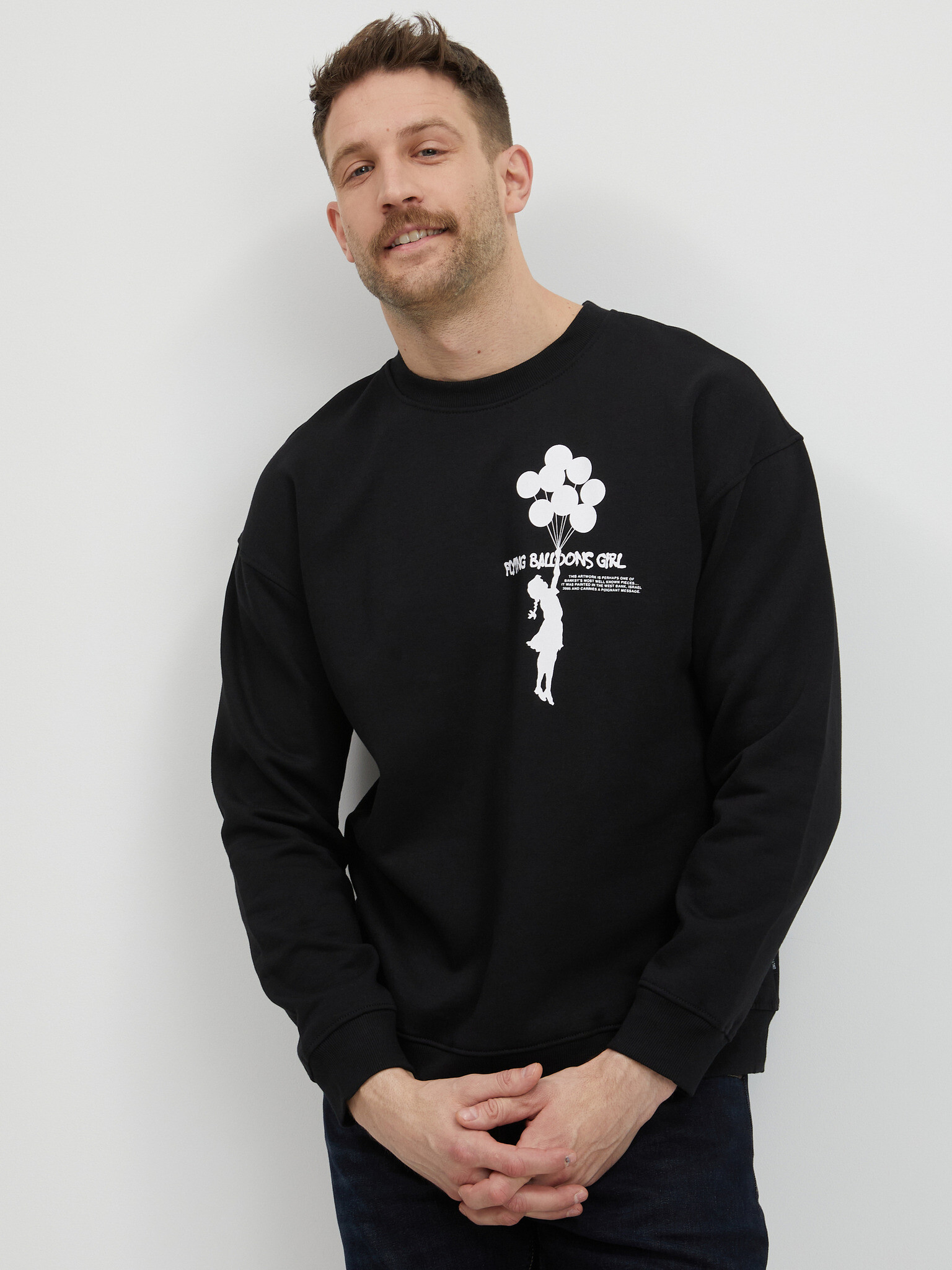 ONLY & SONS Banksy Sweatshirt Cheren - Pepit.bg