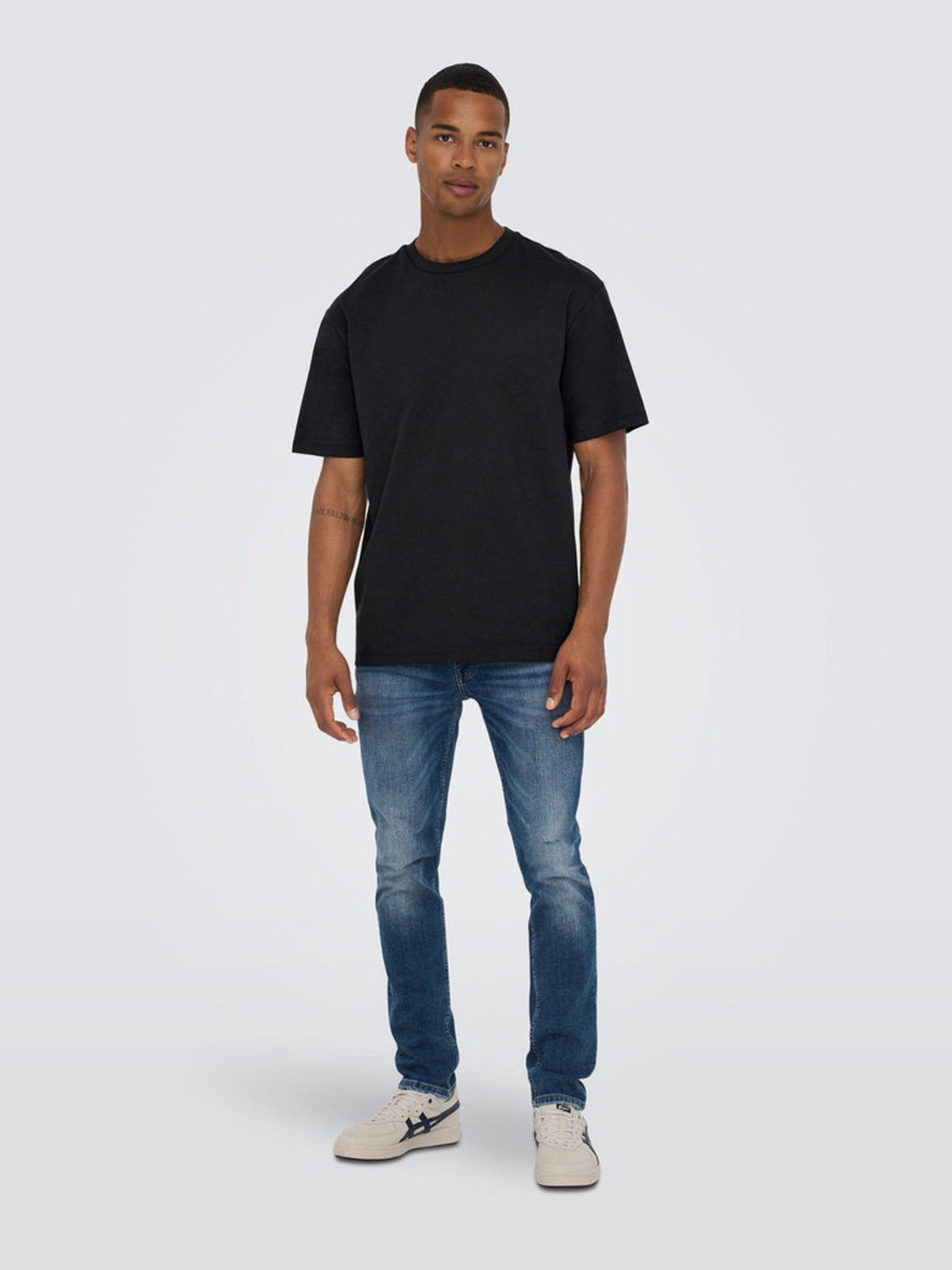 ONLY & SONS Fred T-shirt Cheren - Pepit.bg