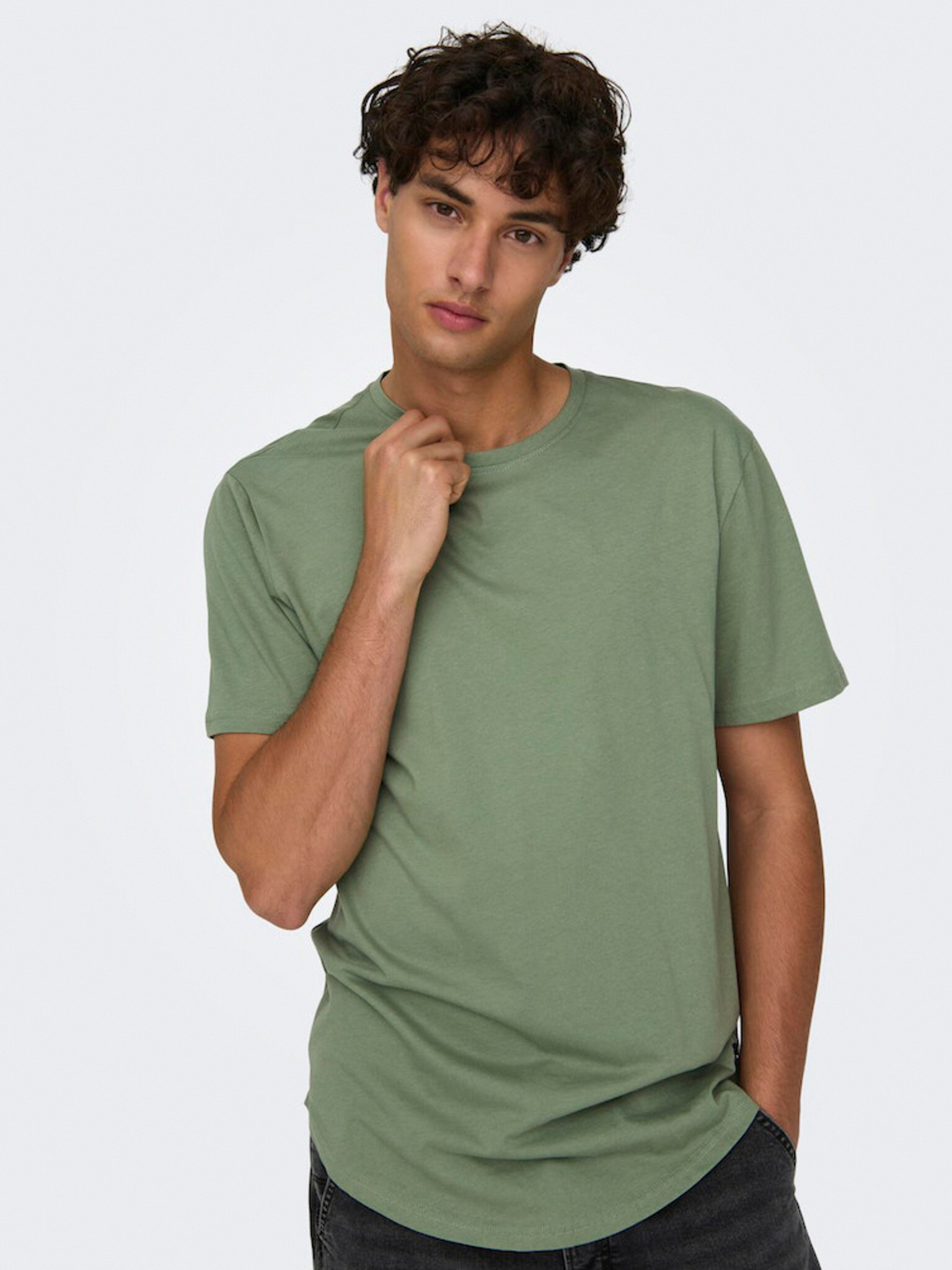 ONLY & SONS Matt Longy T-shirt Zelen - Pepit.bg