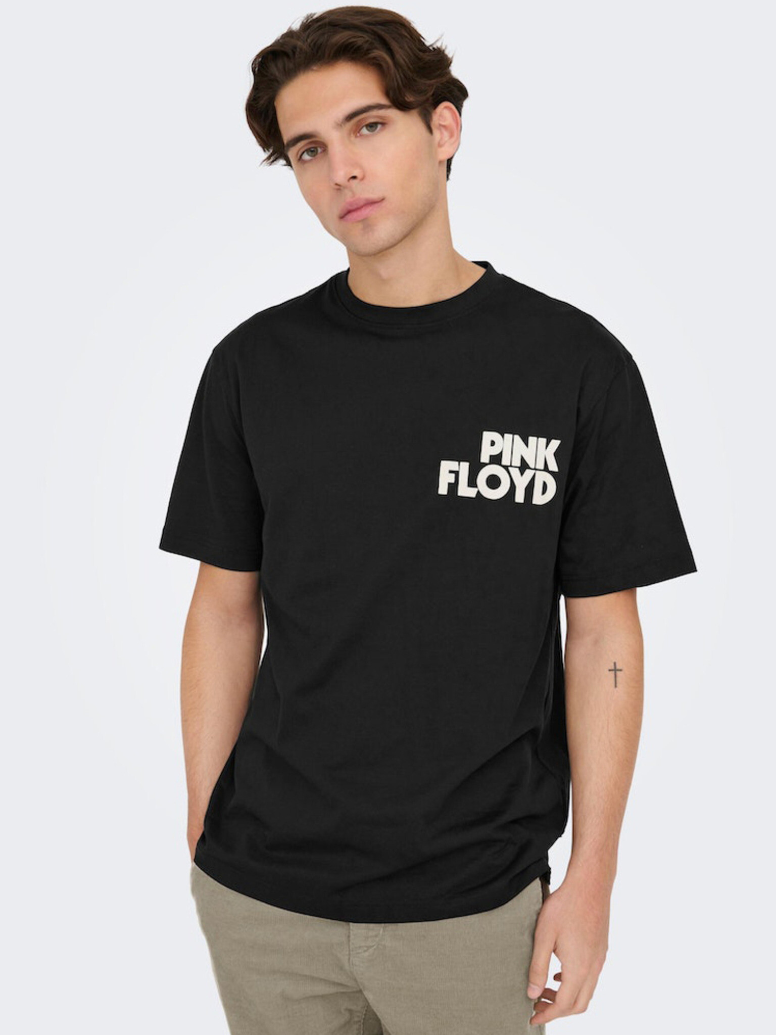 ONLY & SONS Pink Floyd T-shirt Cheren - Pepit.bg