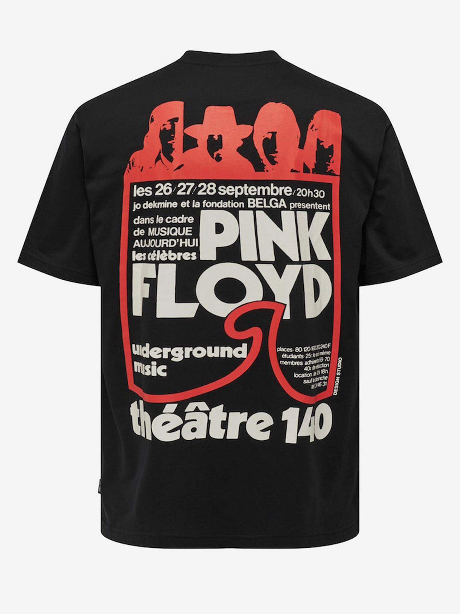 ONLY & SONS Pink Floyd T-shirt Cheren - Pepit.bg