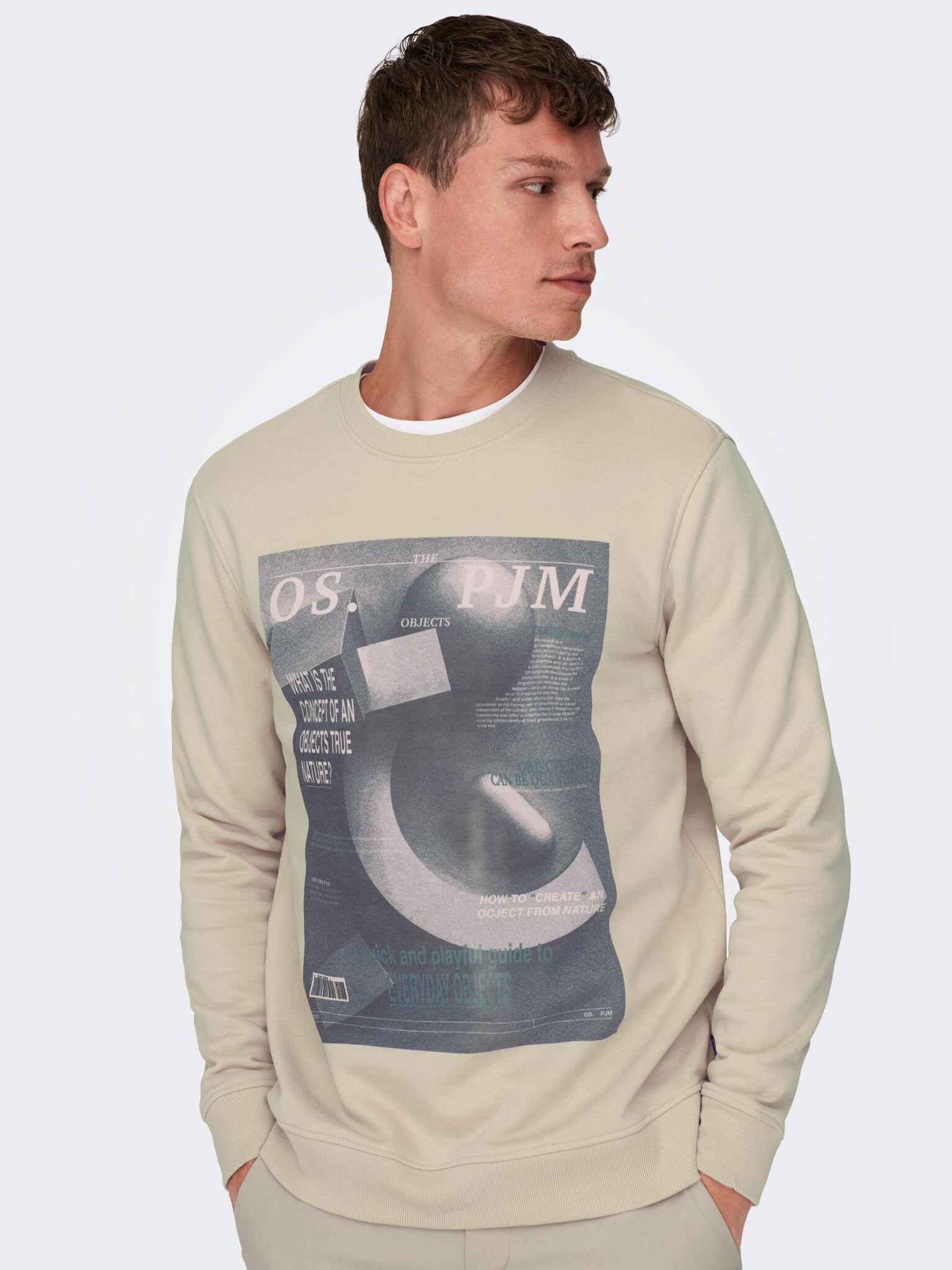 ONLY & SONS Todd Sweatshirt Bezhov - Pepit.bg