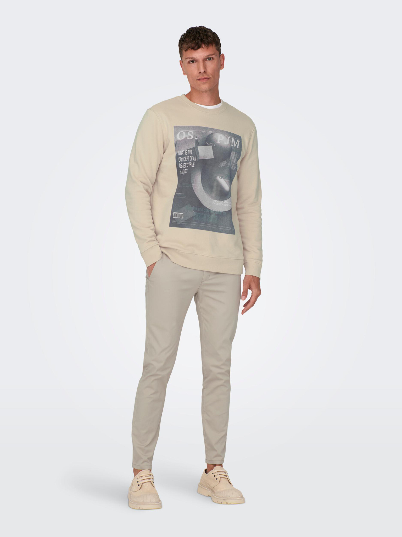 ONLY & SONS Todd Sweatshirt Bezhov - Pepit.bg