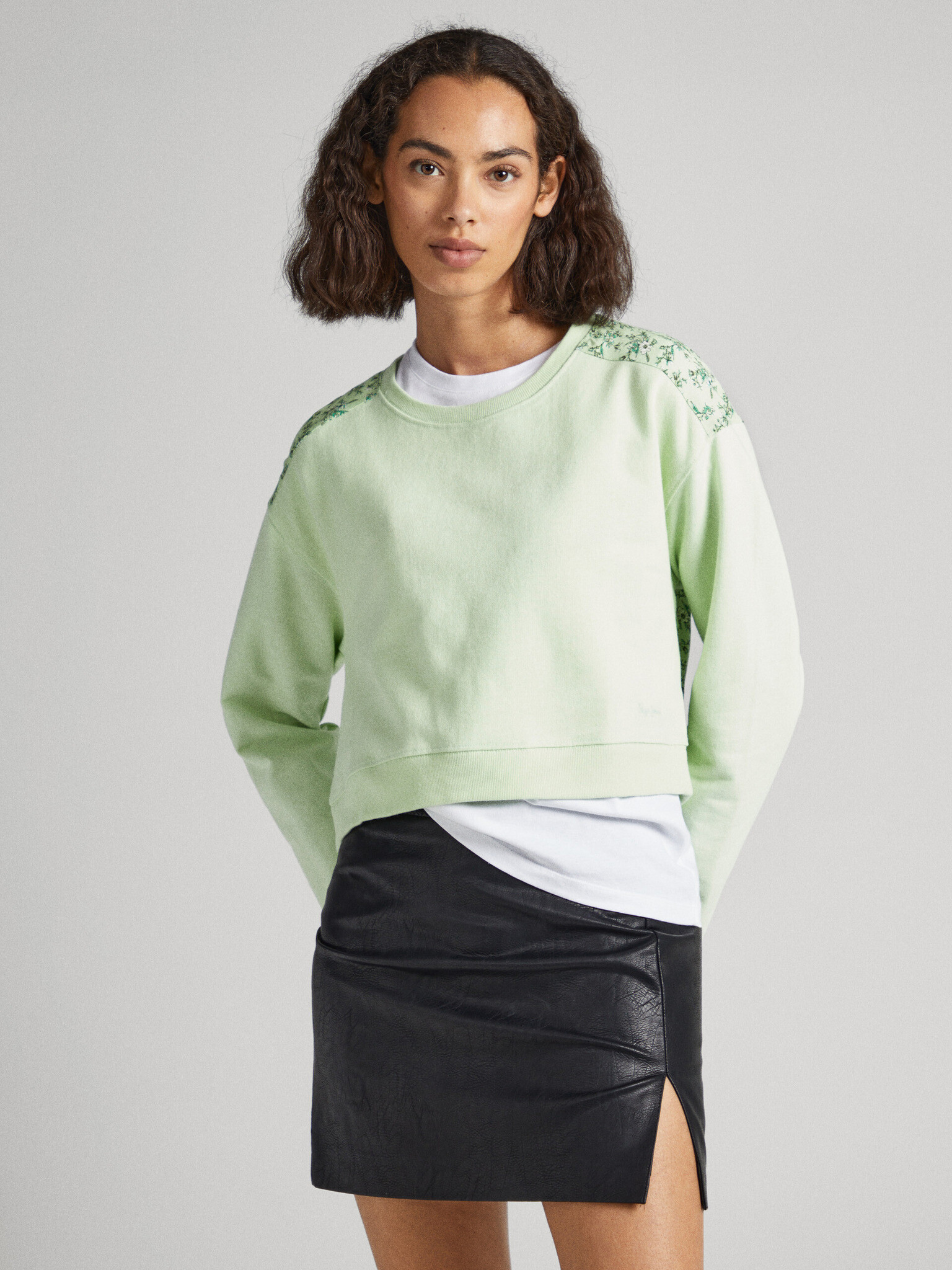 Pepe Jeans Alissa Sweatshirt Zelen - Pepit.bg