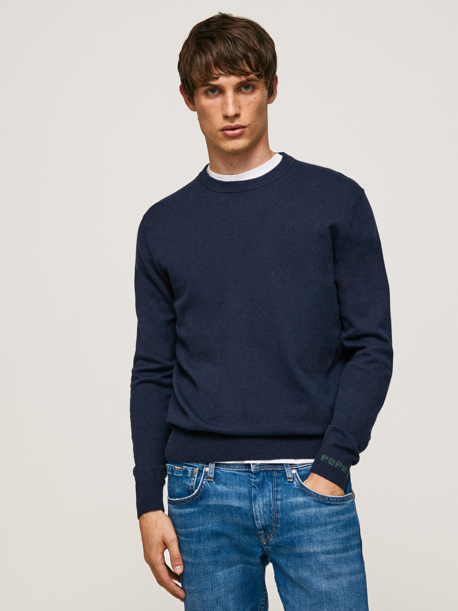 Pepe Jeans Andre Crew Neck Пуловер Sin - Pepit.bg