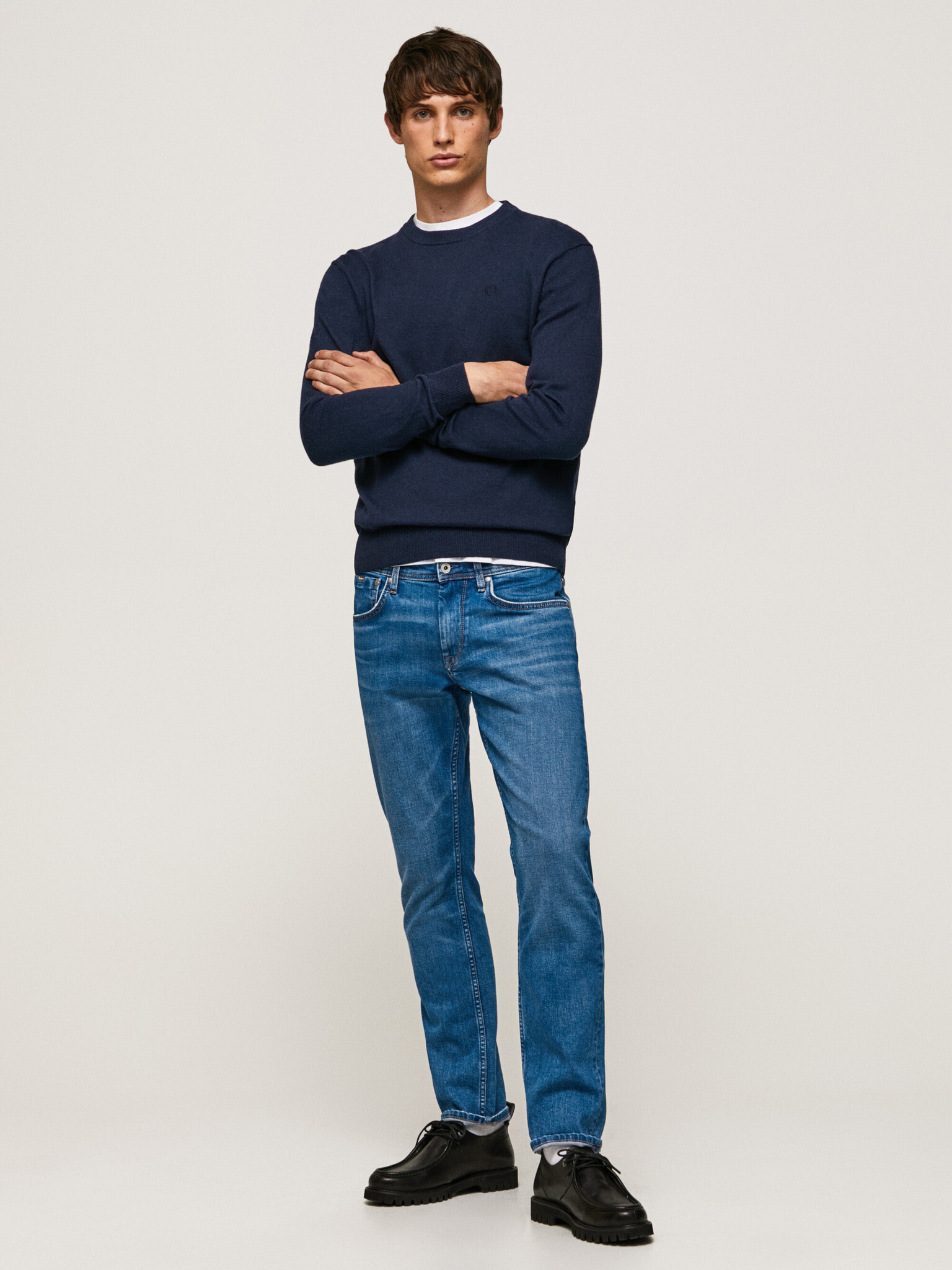 Pepe Jeans Andre Crew Neck Пуловер Sin - Pepit.bg