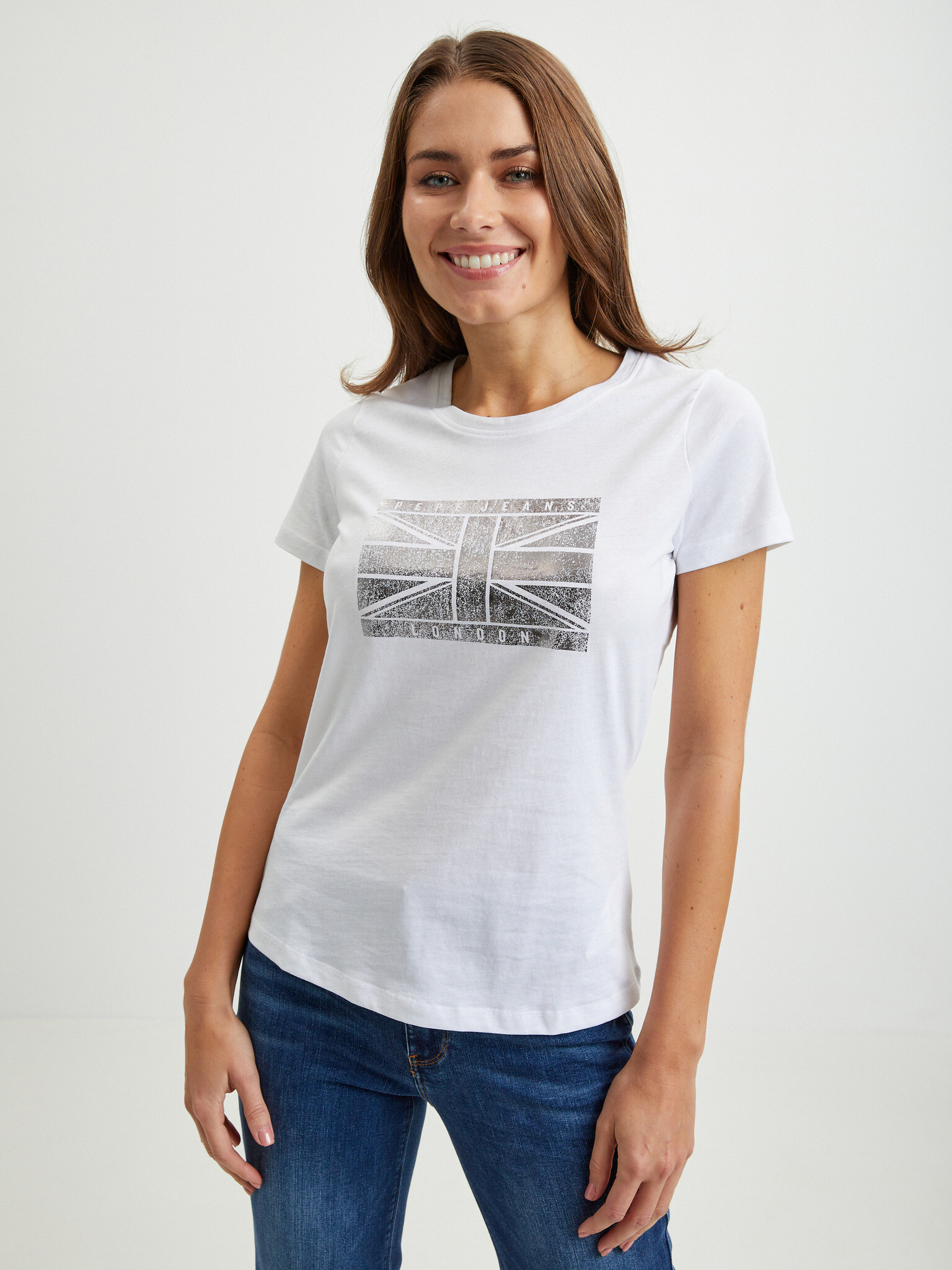 Pepe Jeans Beatriz T-shirt Byal - Pepit.bg