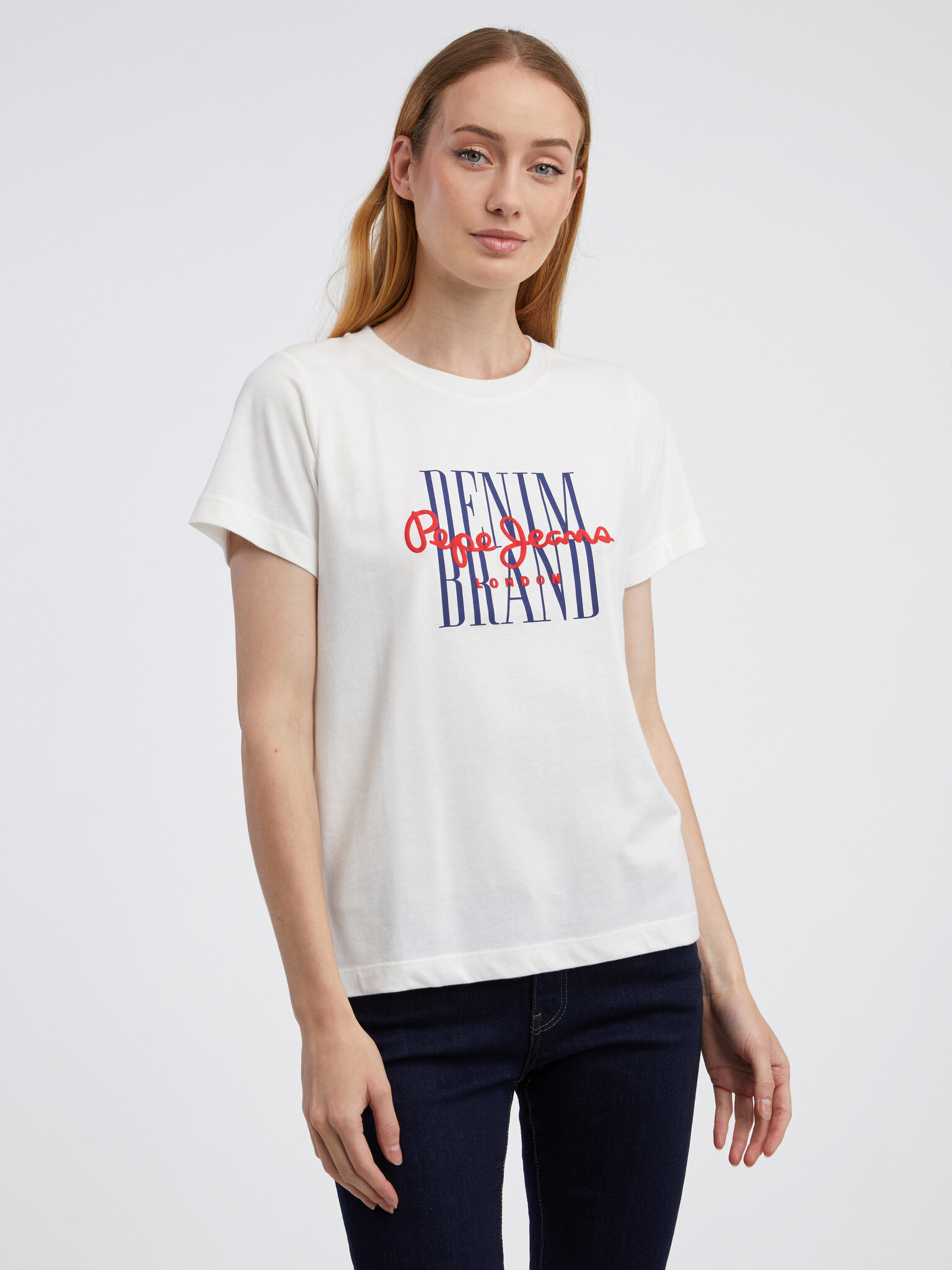 Pepe Jeans Camille T-shirt Byal - Pepit.bg