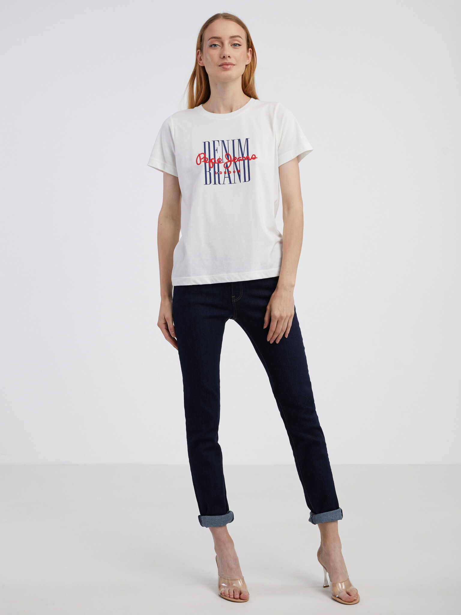 Pepe Jeans Camille T-shirt Byal - Pepit.bg