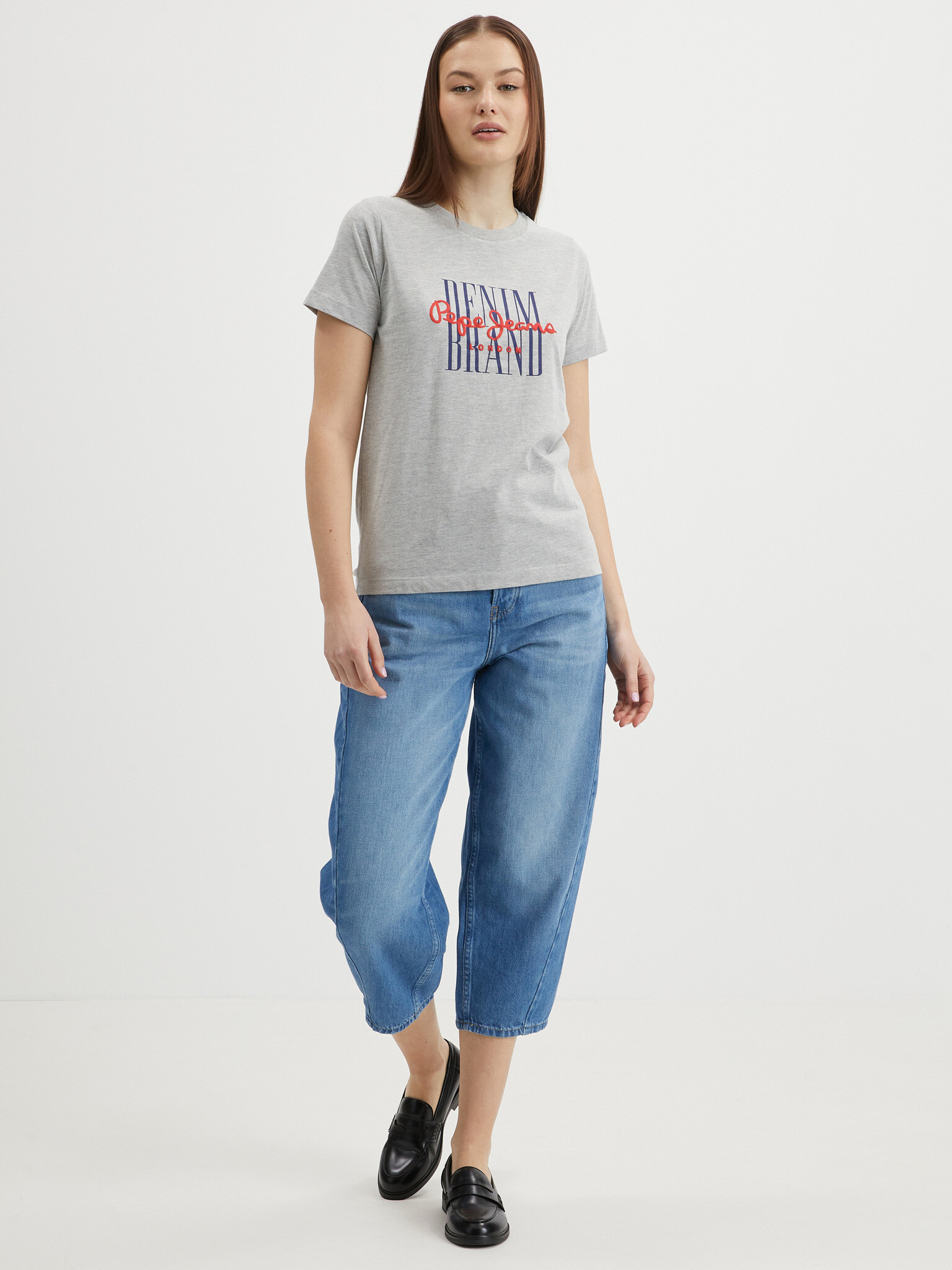 Pepe Jeans Camille T-shirt Siv - Pepit.bg