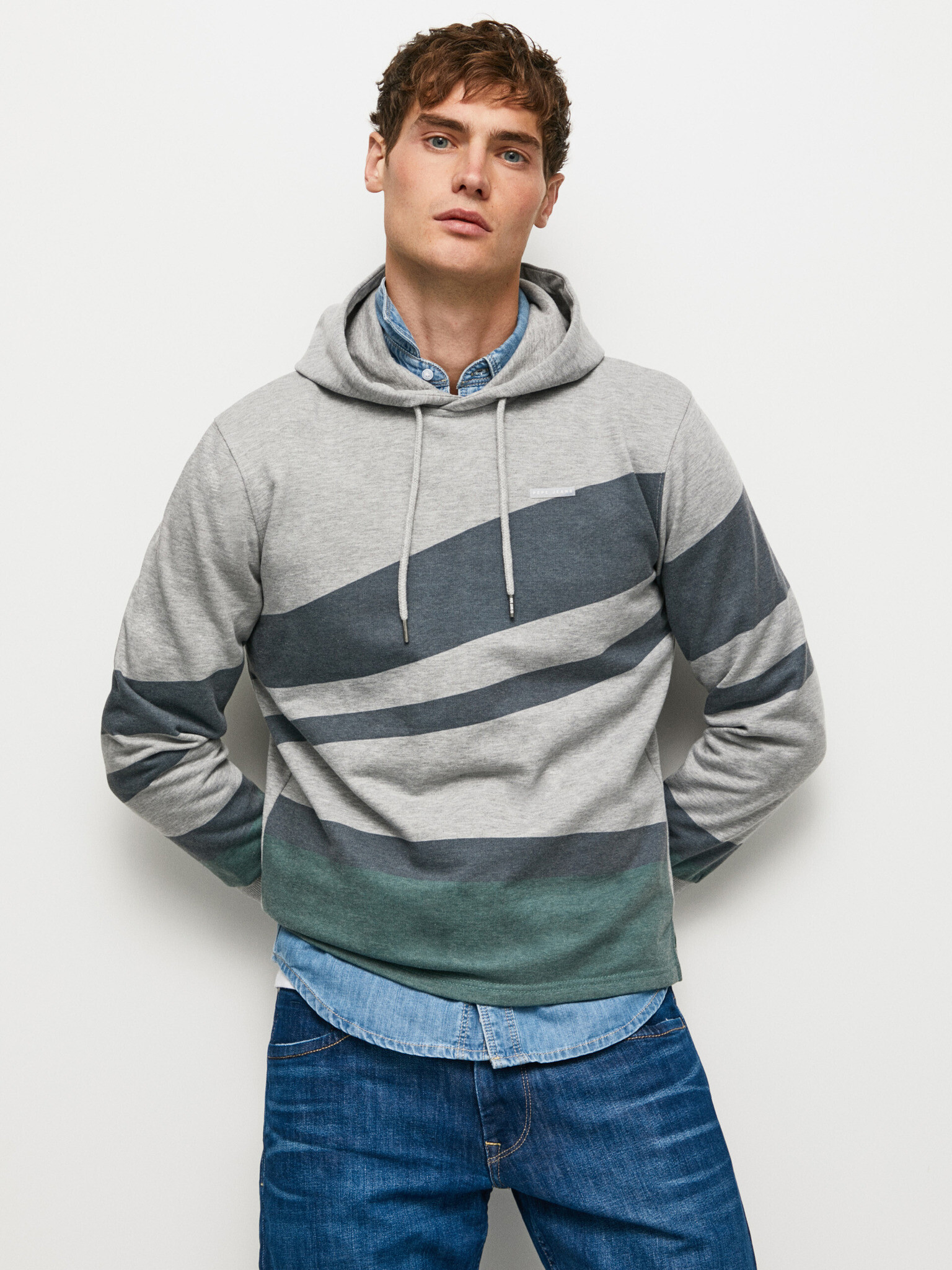 Pepe Jeans Phelix Sweatshirt Siv - Pepit.bg