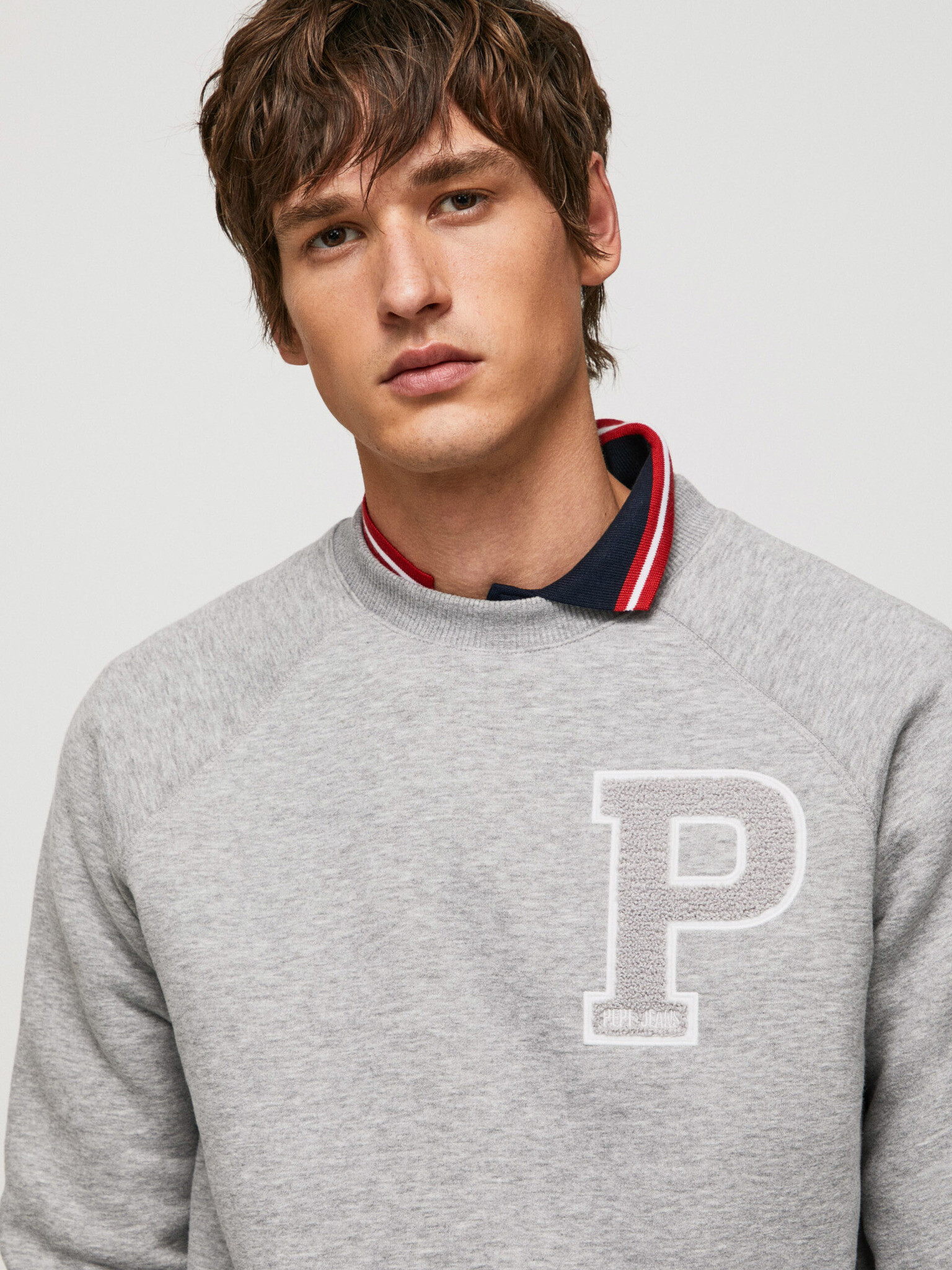 Pepe Jeans Pike Sweatshirt Siv - Pepit.bg