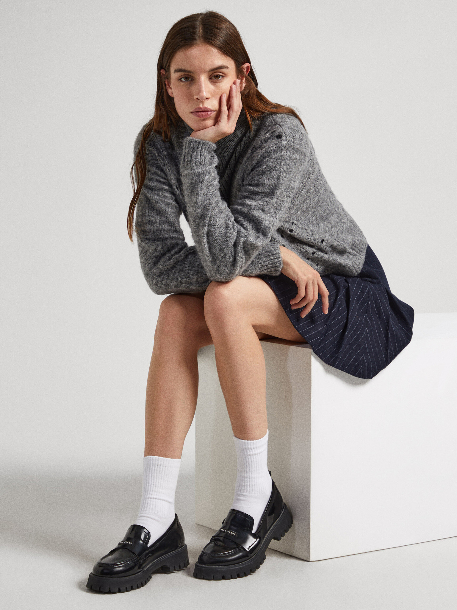 Pepe Jeans Queen Oxford Мокасини Cheren - Pepit.bg