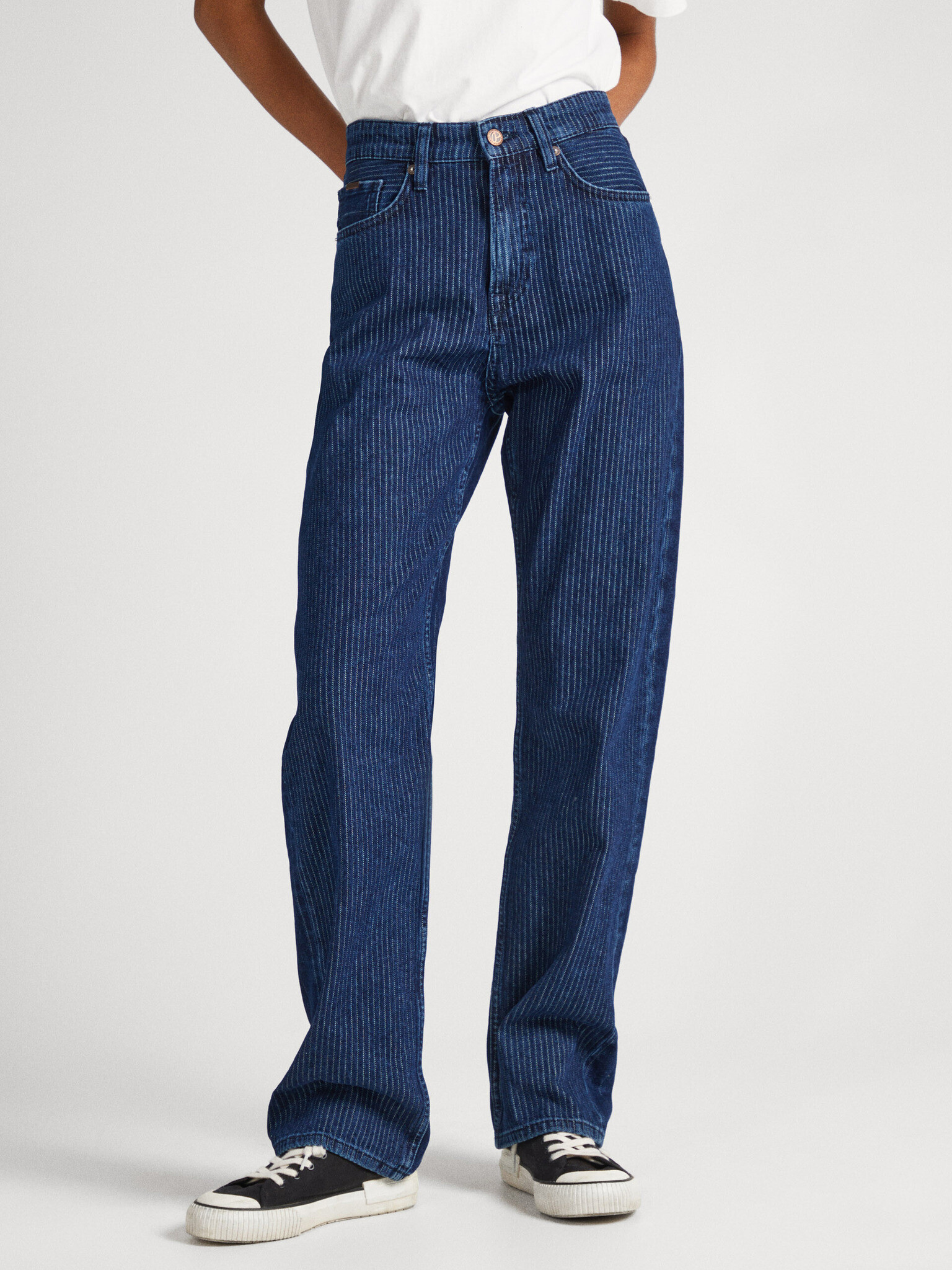 Pepe Jeans Robyn Stripe Jeans Sin - Pepit.bg