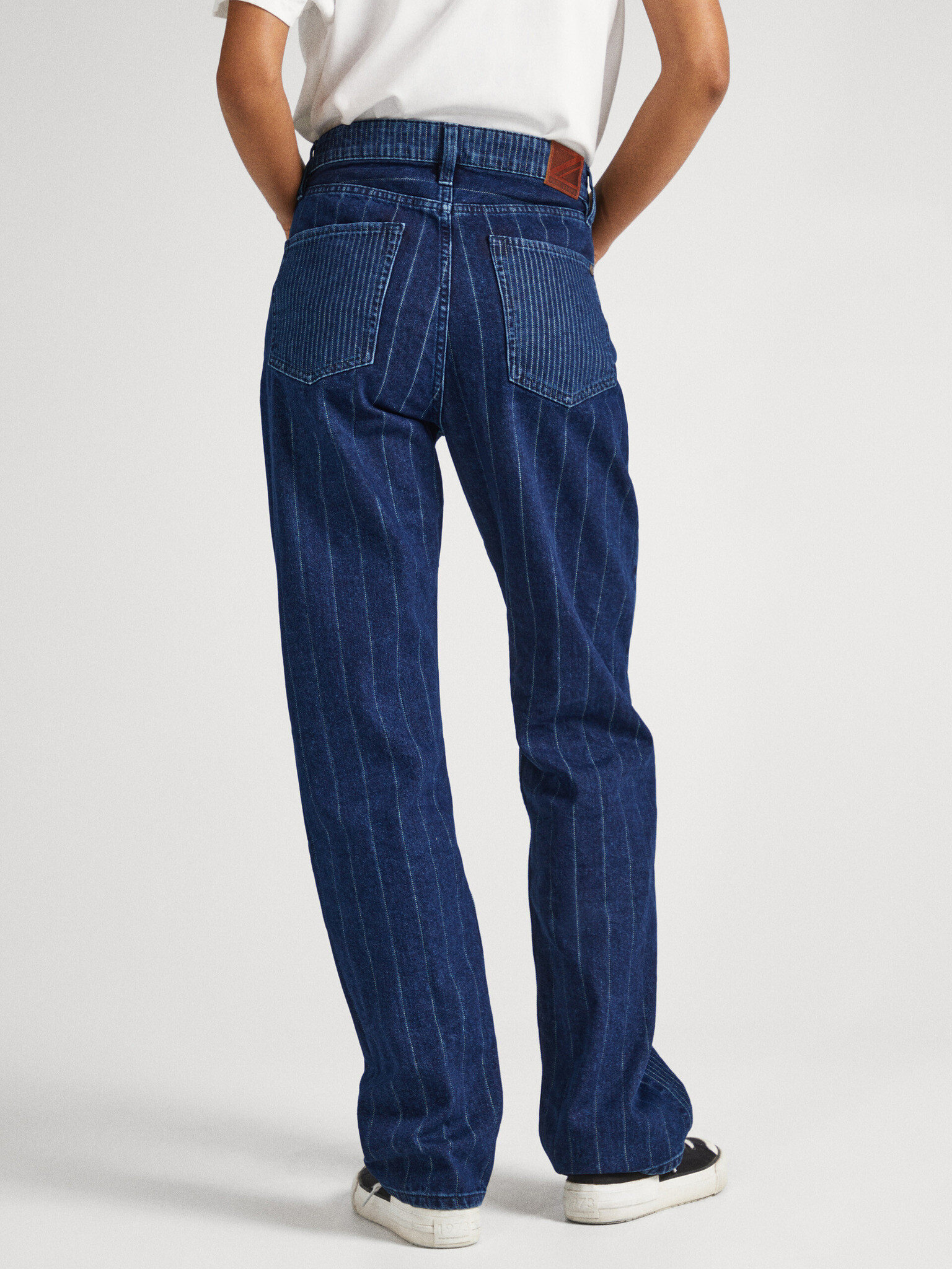 Pepe Jeans Robyn Stripe Jeans Sin - Pepit.bg