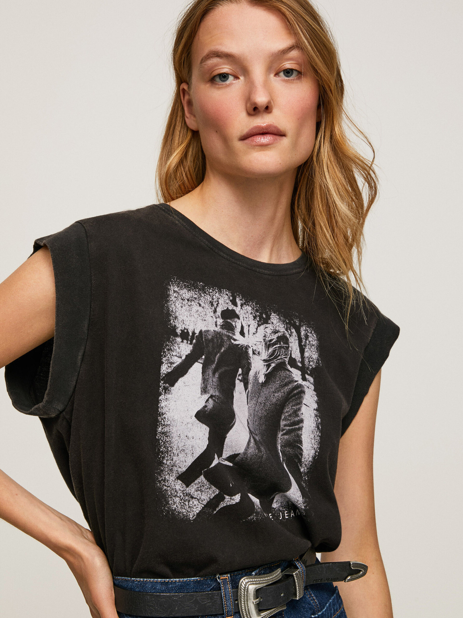 Pepe Jeans Rut T-shirt Cheren - Pepit.bg