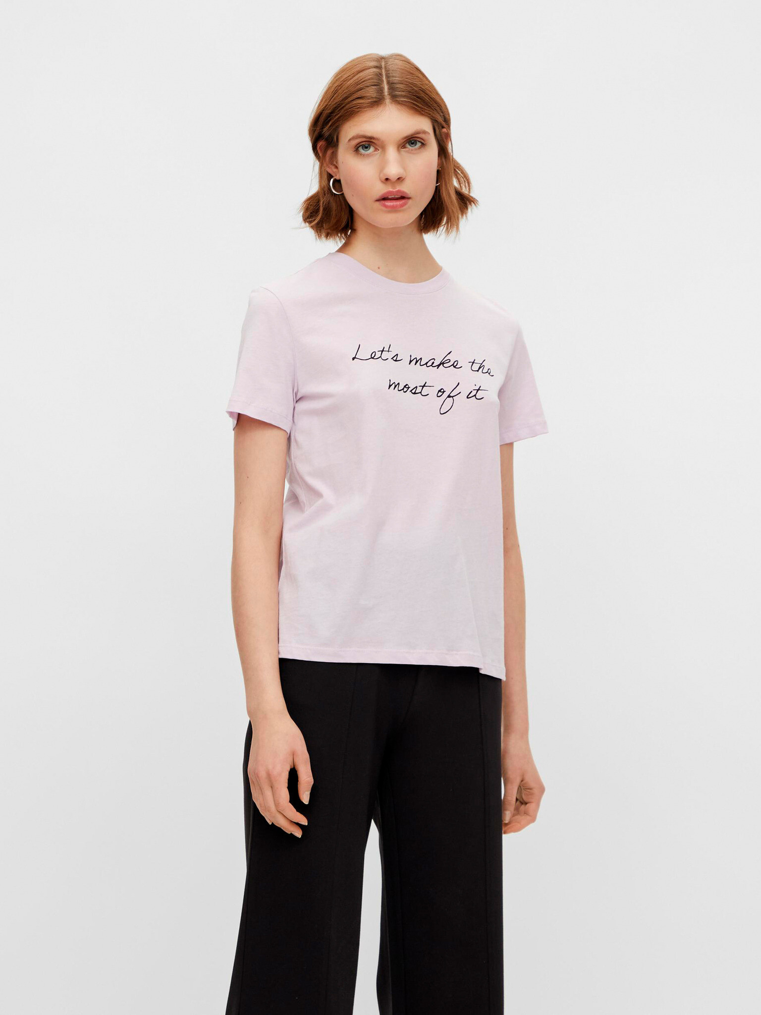 Pieces Sissi T-shirt Lilav - Pepit.bg